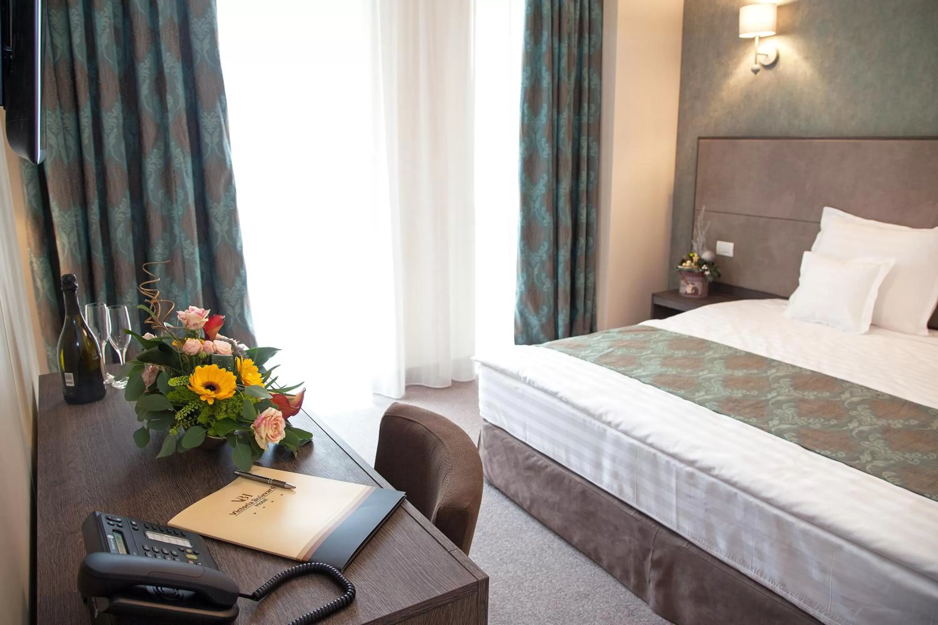 Decorative detail, Bed in Victoria Bulevard Hotel