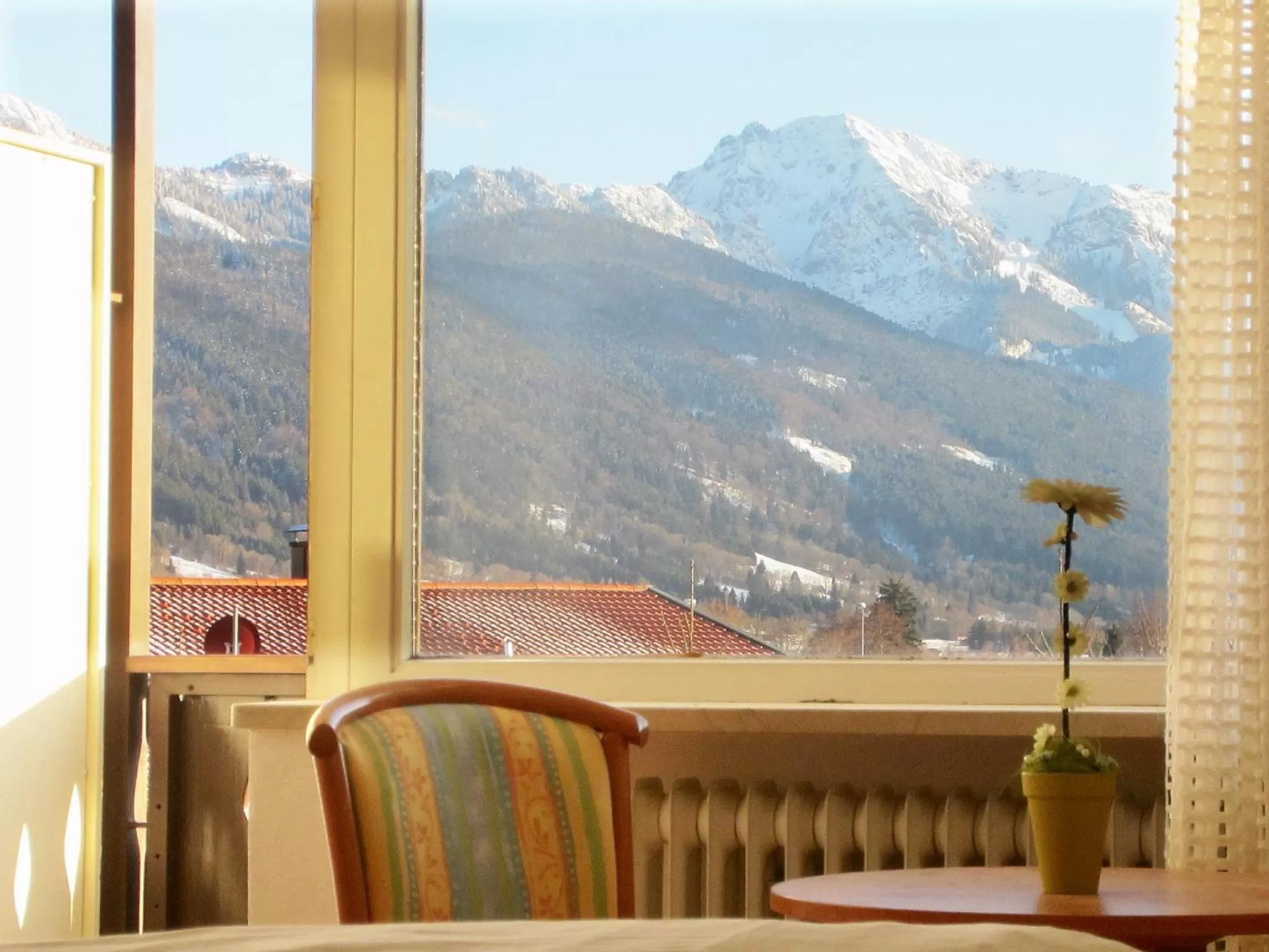 Balcony/Terrace, Mountain View in Hotel Alpenblick Berghof