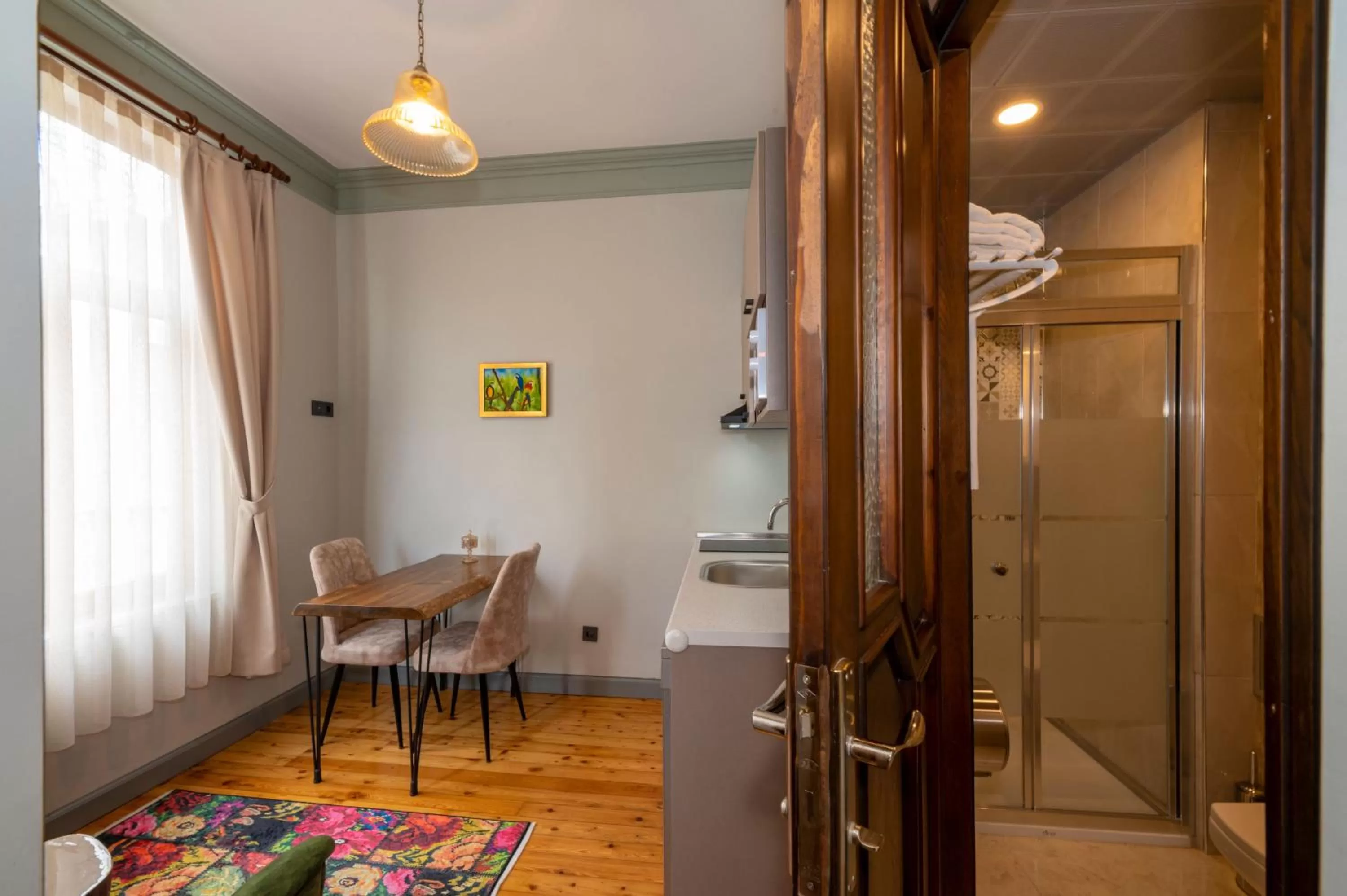 Seating area in O'Pera Okanlı Suites