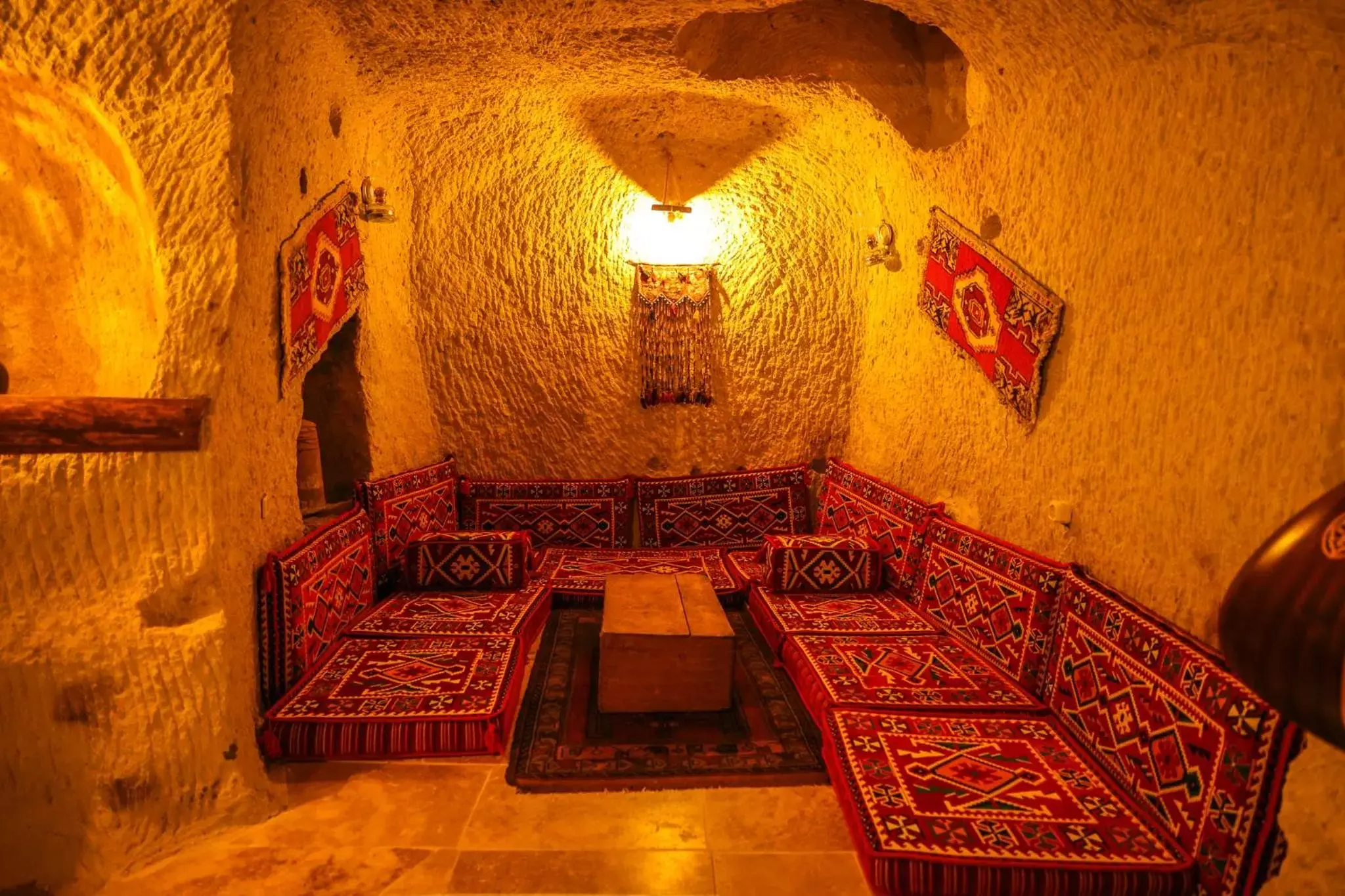 Seating area in Cappadocia Nar Cave House & Swimming Pool Seating area in Cappadocia Nar Cave House & Swimming Pool