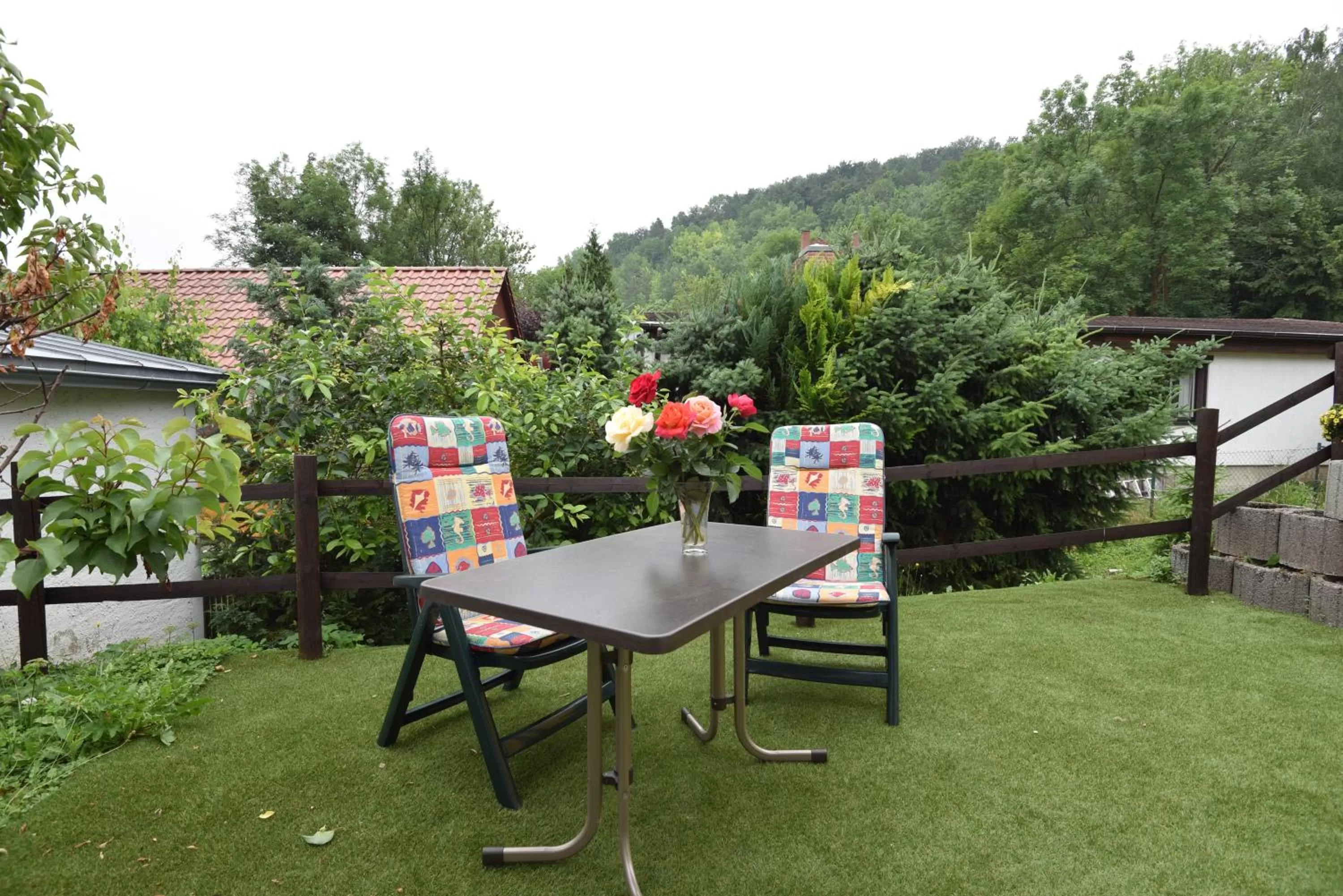 Balcony/Terrace in Hotel Haus Orchideental Jena