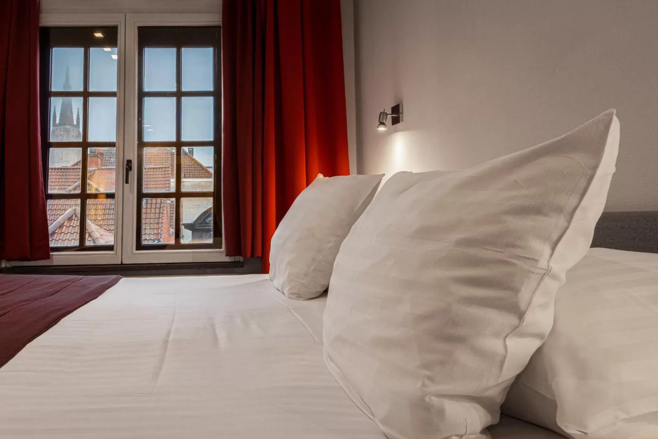 Bed, Seating Area in Hotel Bourgoensch Hof
