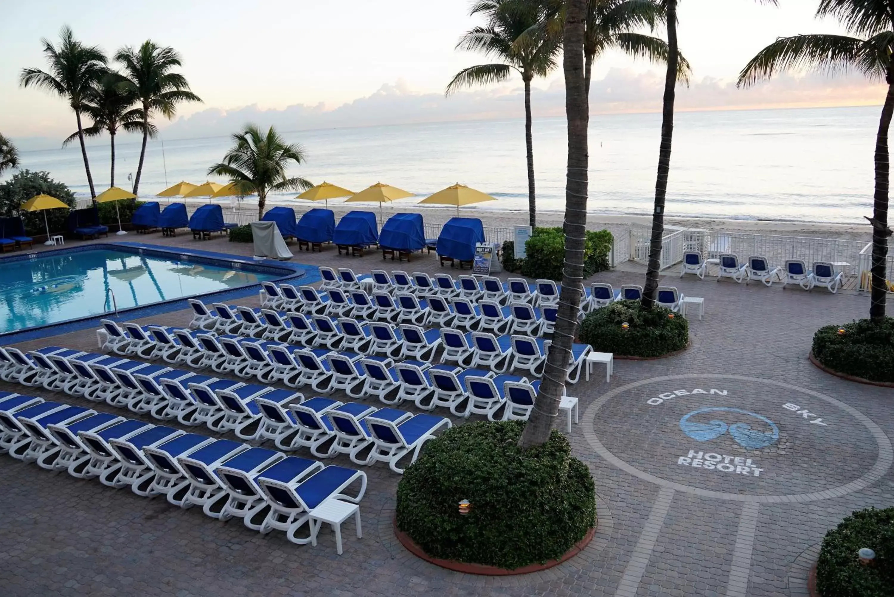 Beach, Pool View in Ocean Sky Hotel & Resort