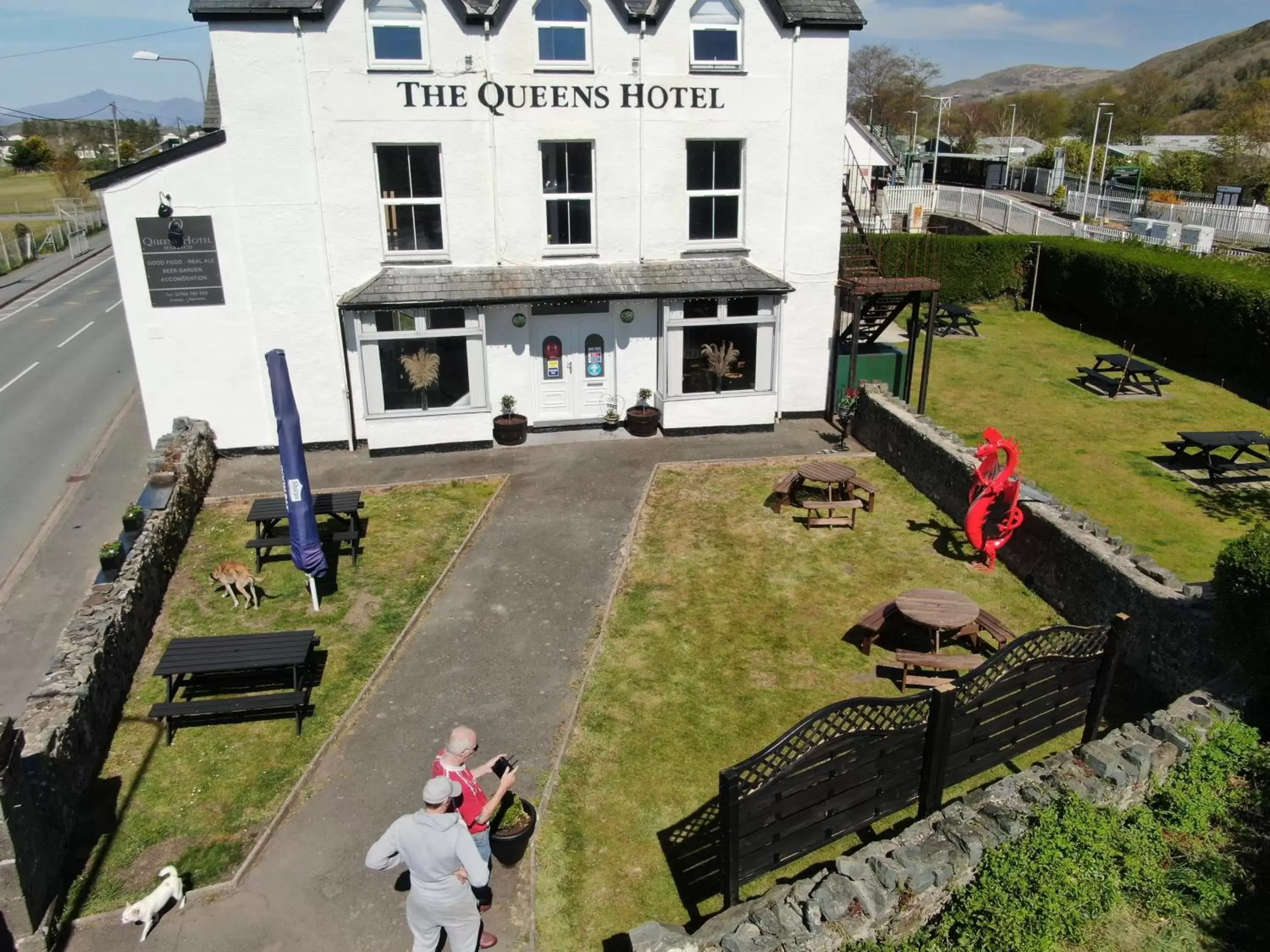 Bird's-eye View in The Queens Hotel Harlech