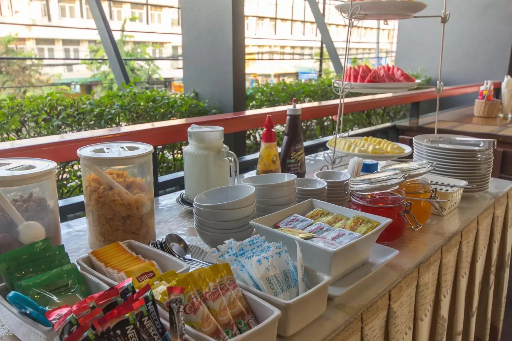 Buffet breakfast in Baan Nilrath Hotel - SHA Extra Plus