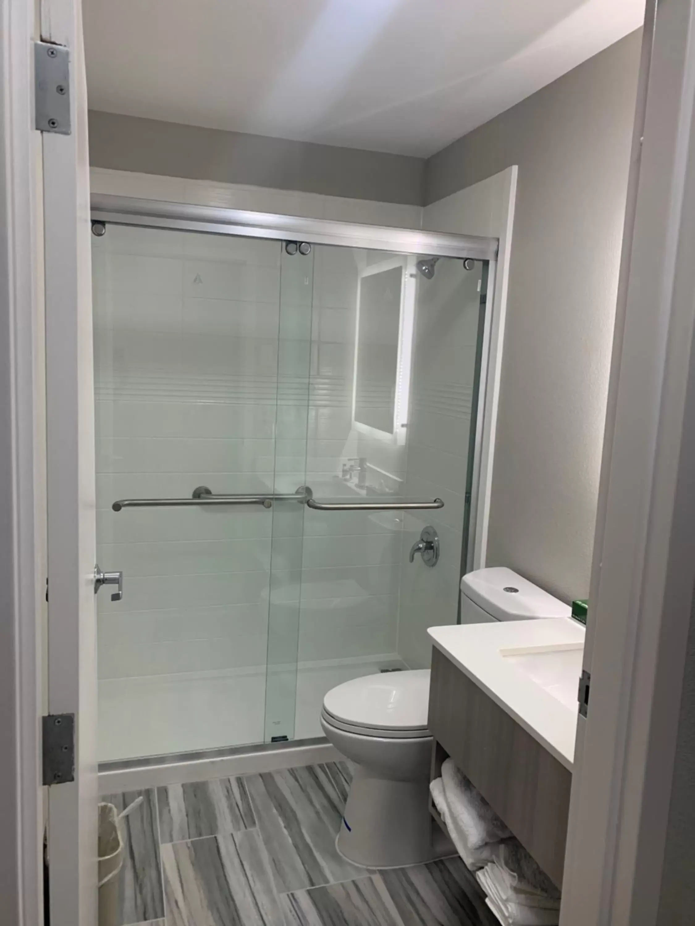 Shower, Bathroom in Microtel Inn by Wyndham Charlotte Airport