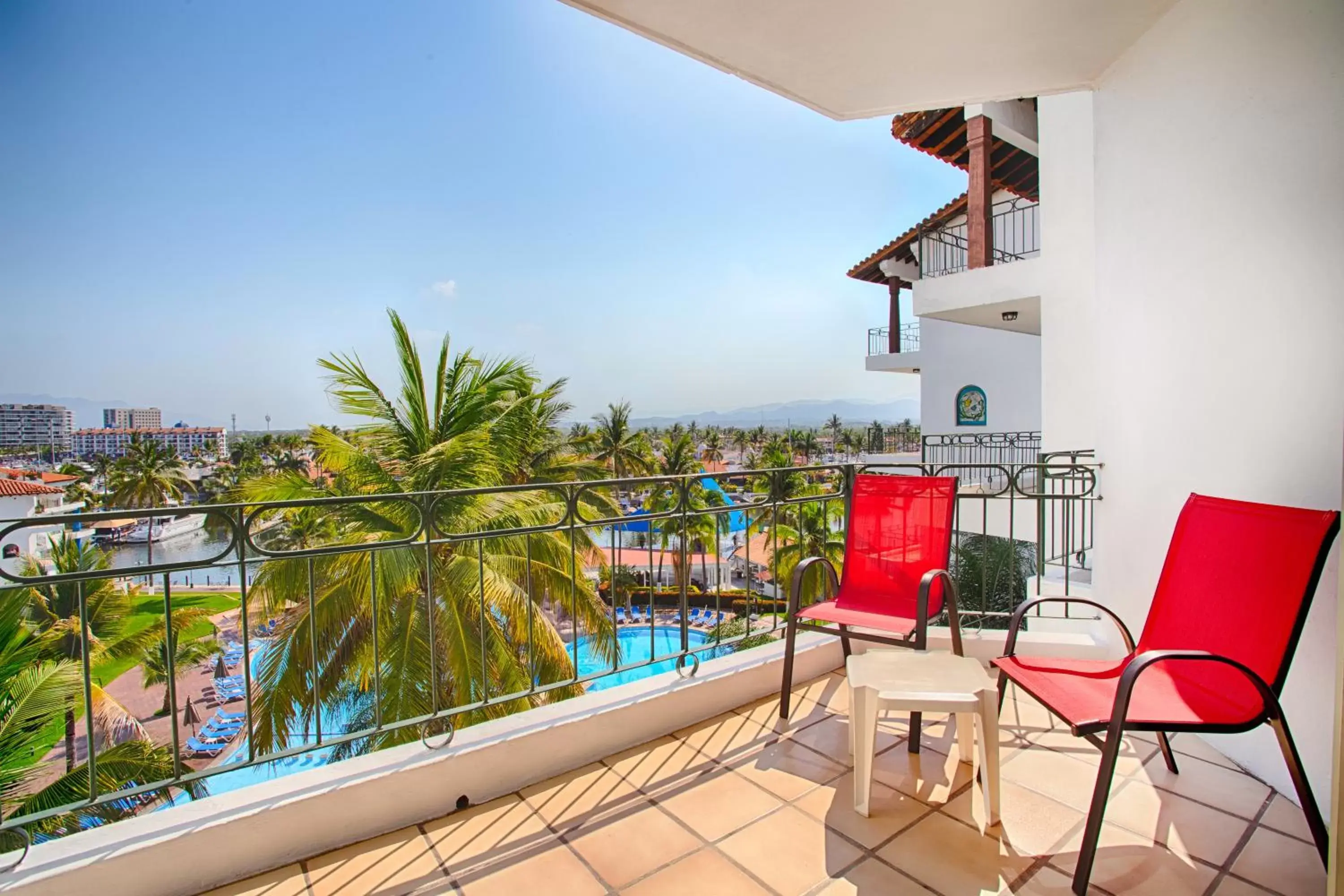 View (from property/room), Balcony/Terrace in Vamar Vallarta Marina & Beach Resort