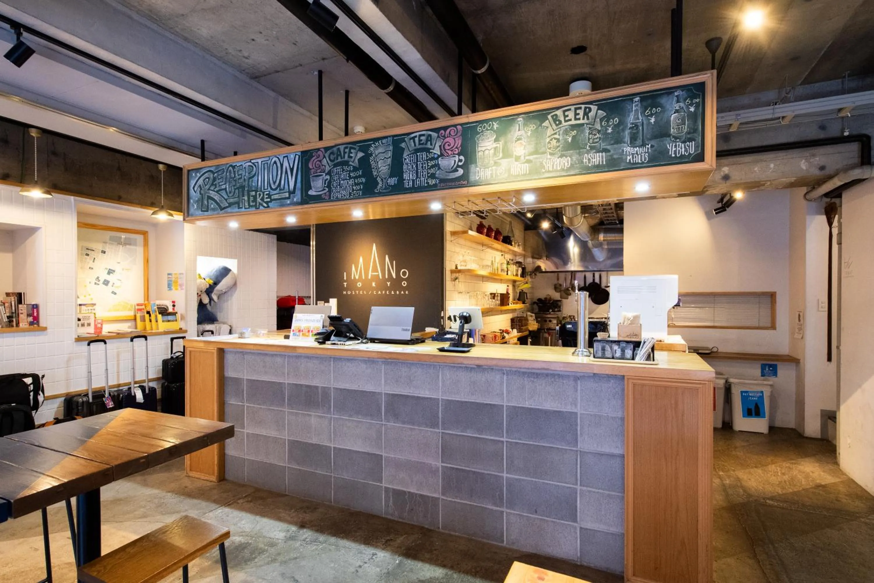 Area and facilities in Imano Tokyo Hostel