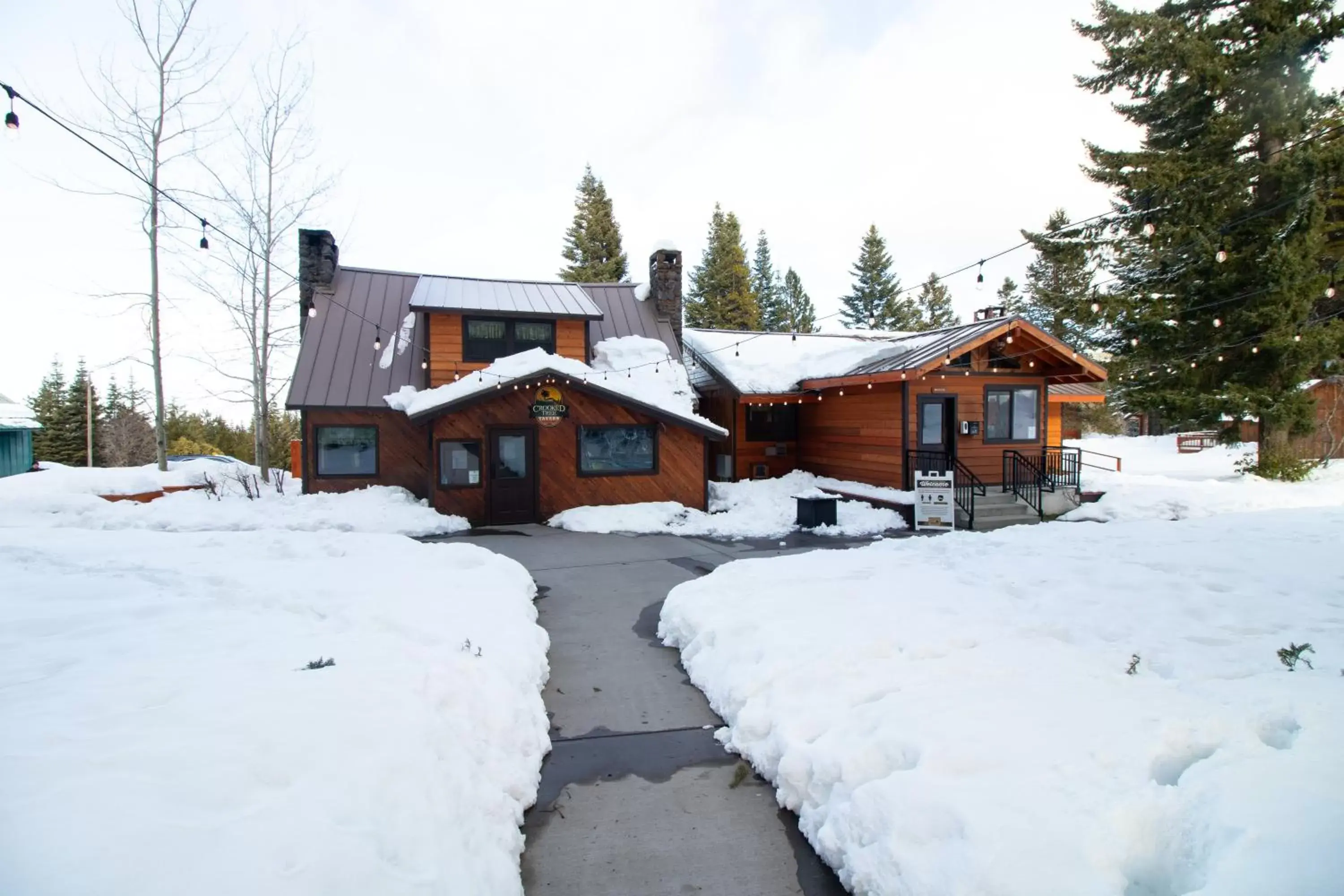 Property building, Winter in Cooper Spur Mountain Resort