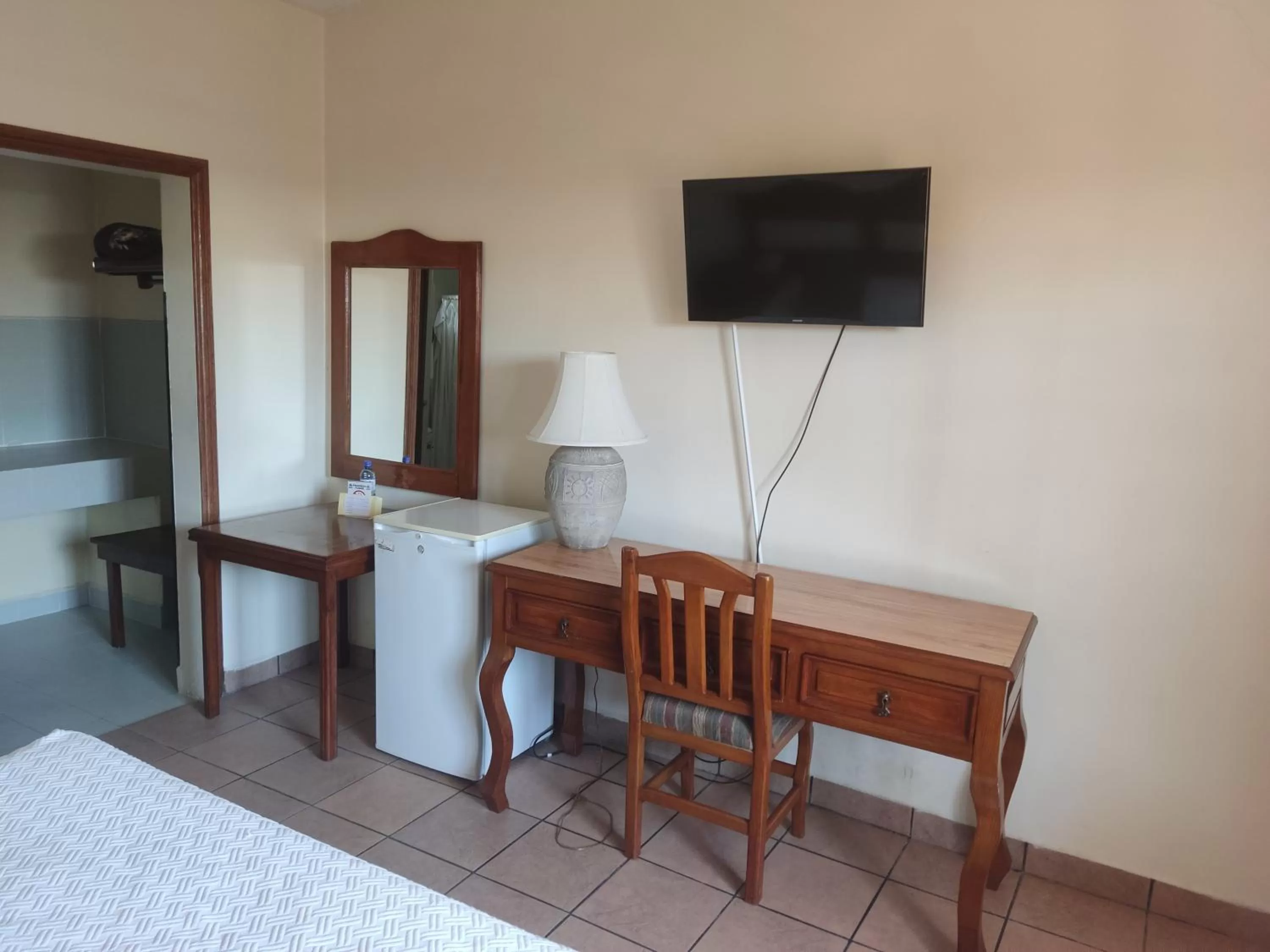 Bed in Hotel Posada Santa Fe Sabinas