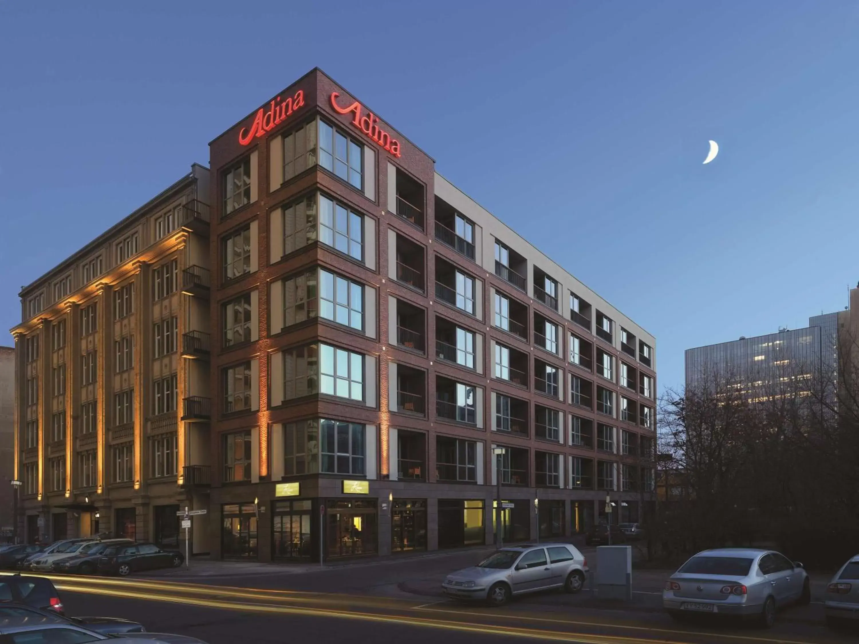 Property building in Adina Apartment Hotel Berlin Checkpoint Charlie Property building in Adina Apartment Hotel Berlin Checkpoint Charlie