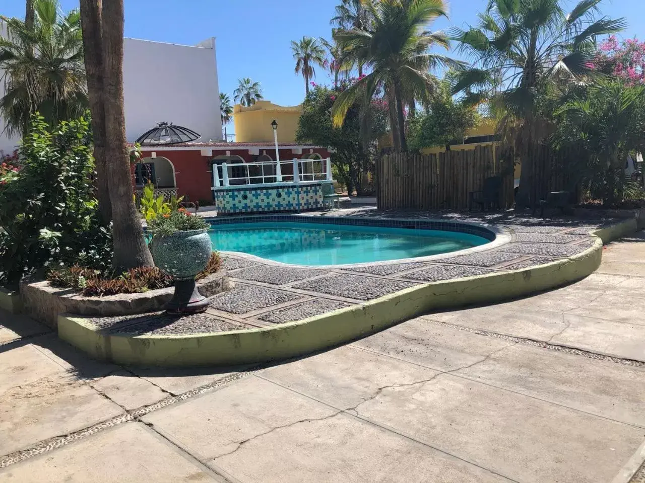 Decorative detail, Swimming Pool in Hotel Calafia