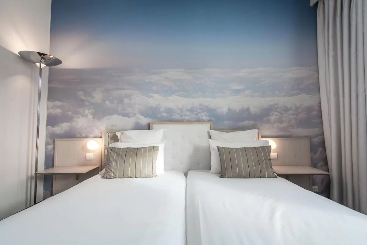 Bed in Hôtel Restaurant Vaillant proche Europapark Rulantica