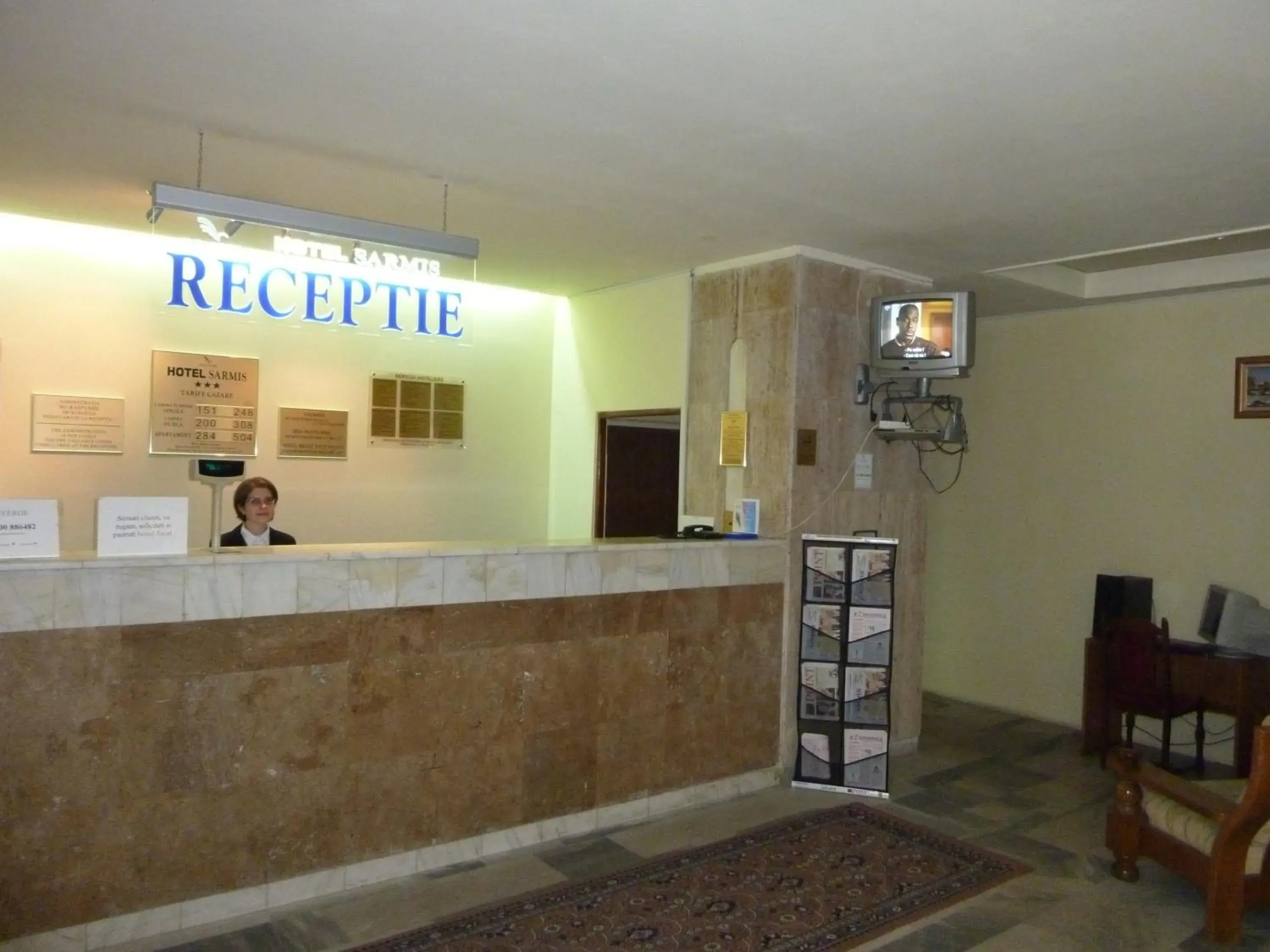 Lobby or reception in Hotel Sarmis