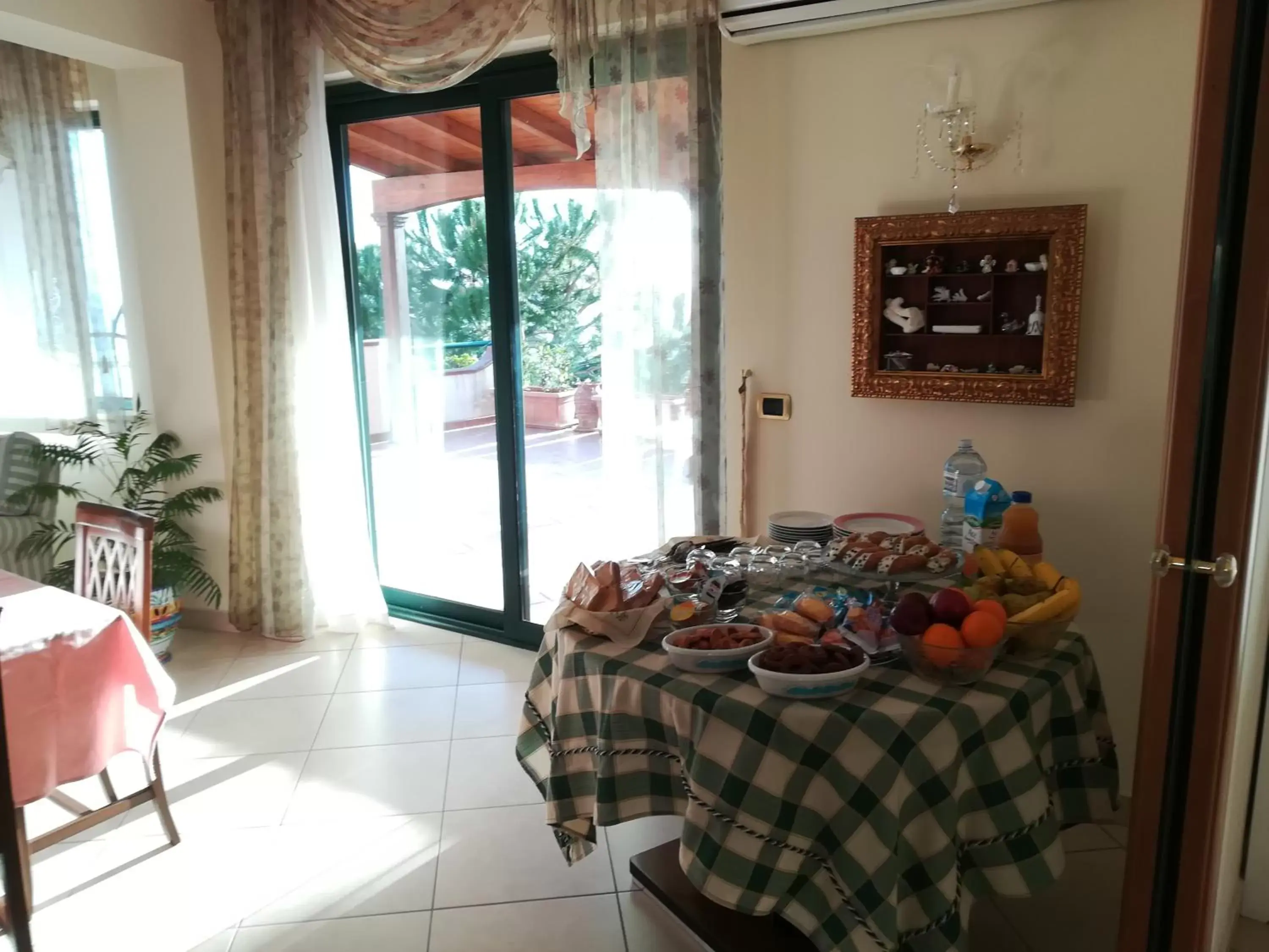 Italian breakfast in La Collina Capo d'Orlando