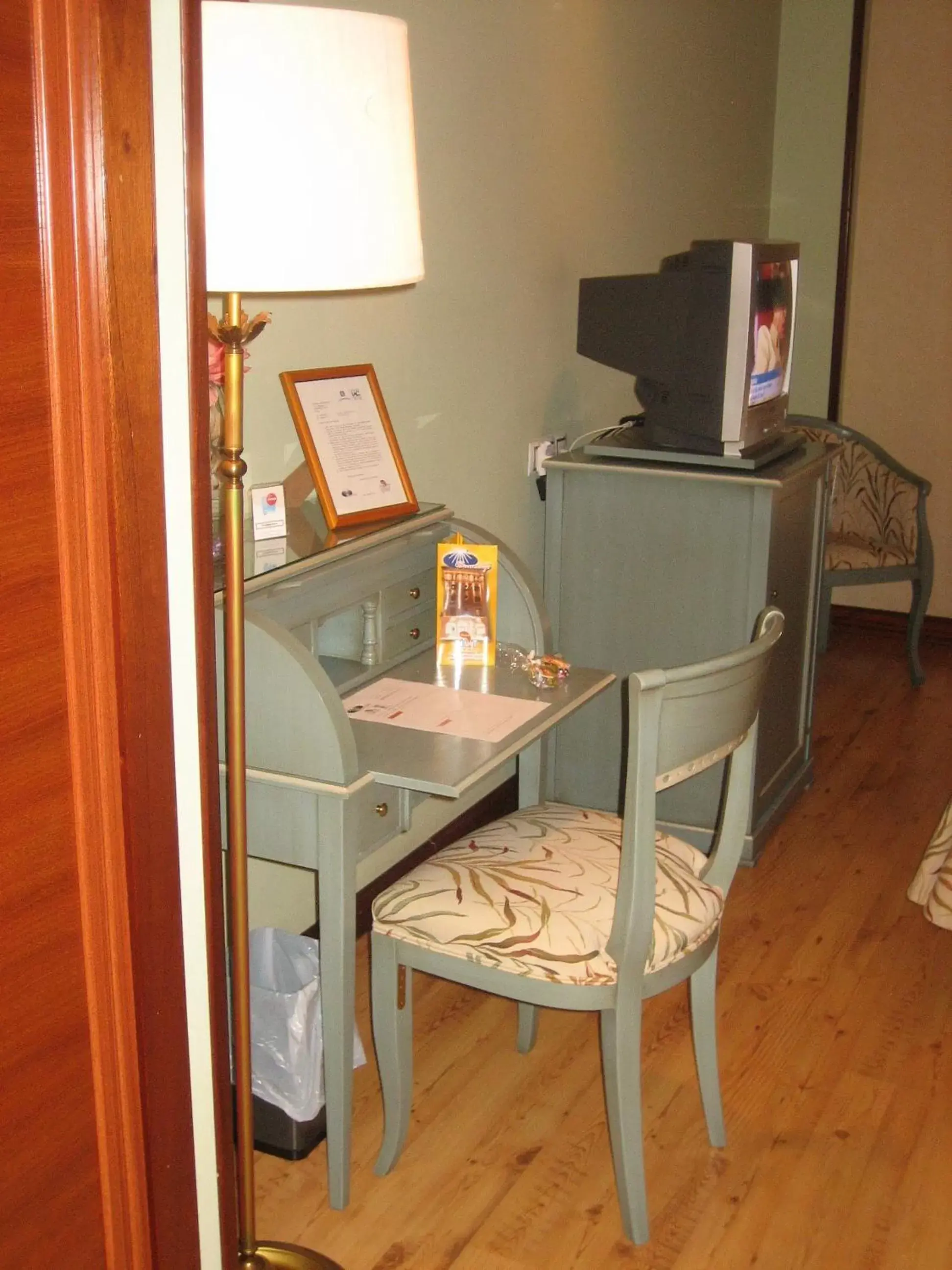 Decorative detail, TV/Entertainment Center in Hotel Santiago