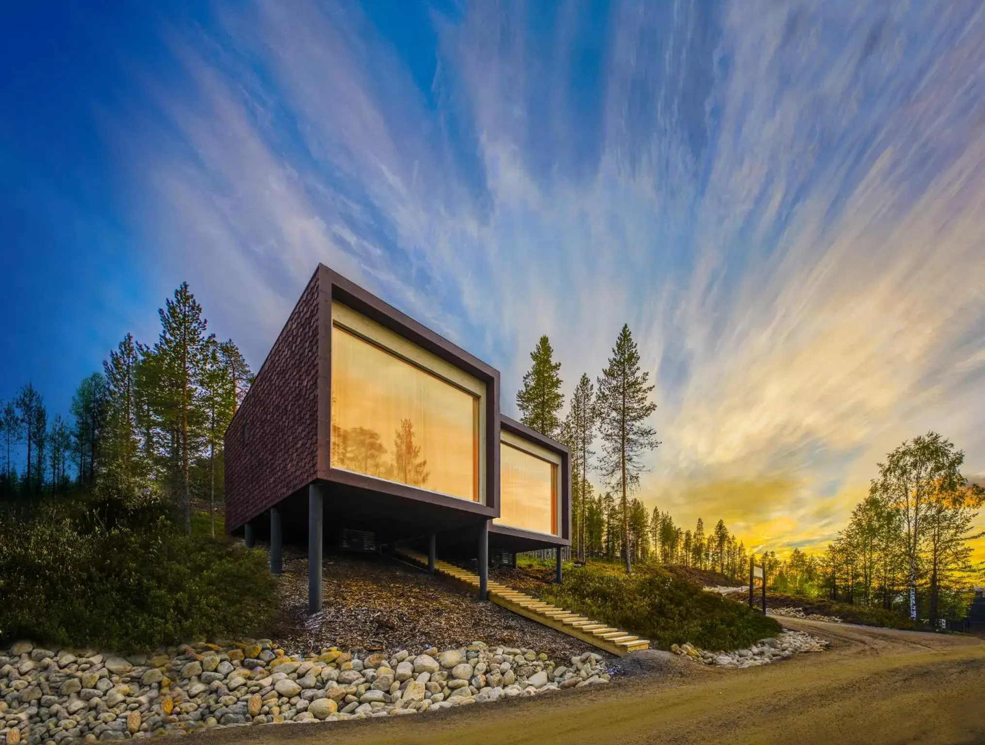 Natural landscape, Property Building in Arctic TreeHouse Hotel