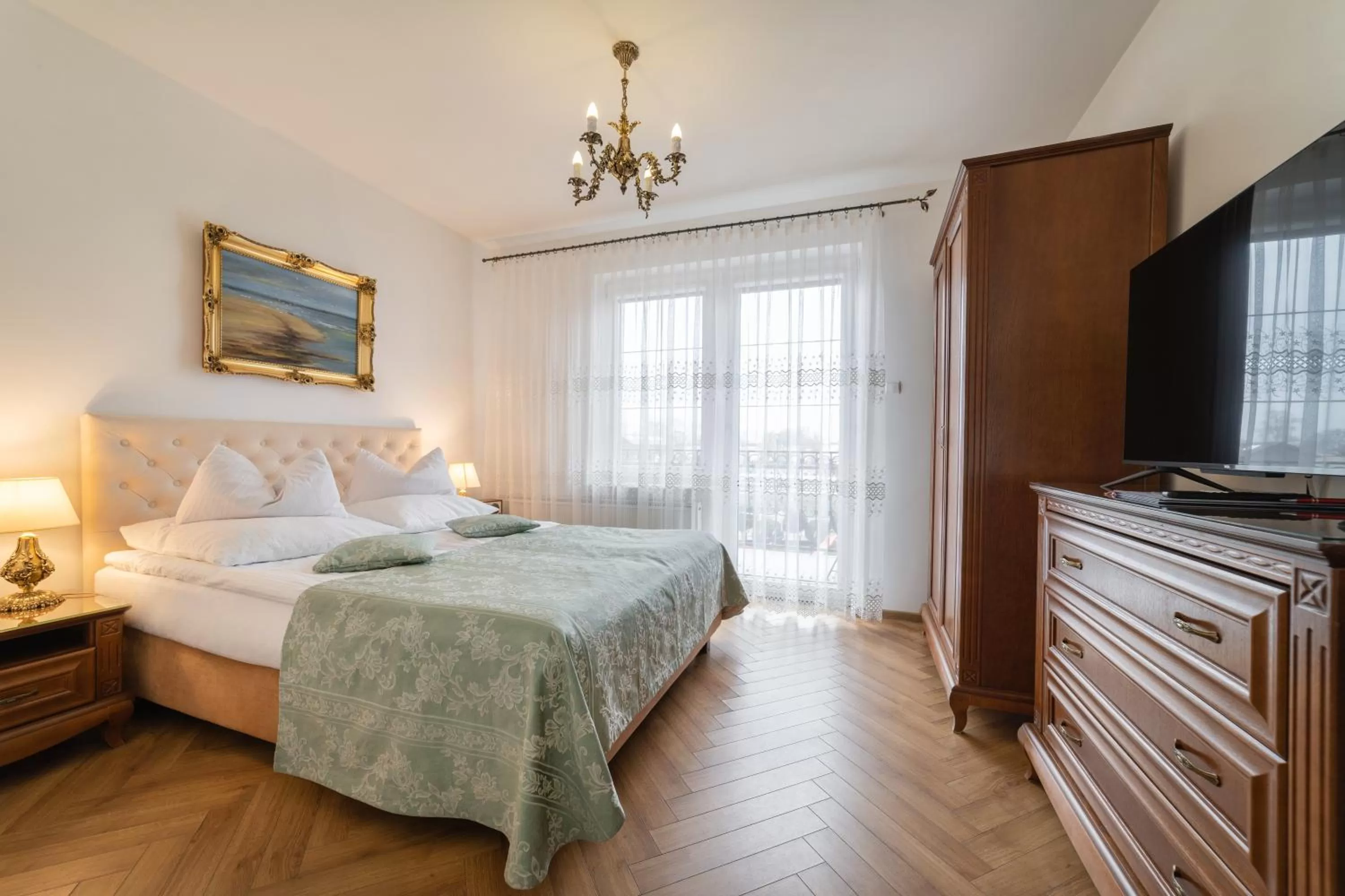 Bed in Pensjonat & Restauracja Admirał