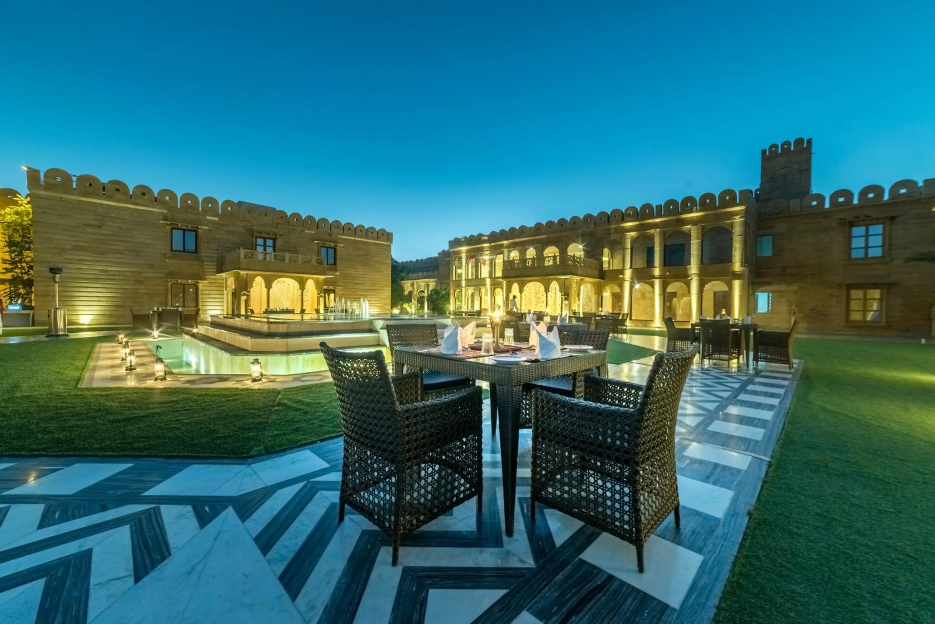 Patio in Fort Rajwada,Jaisalmer