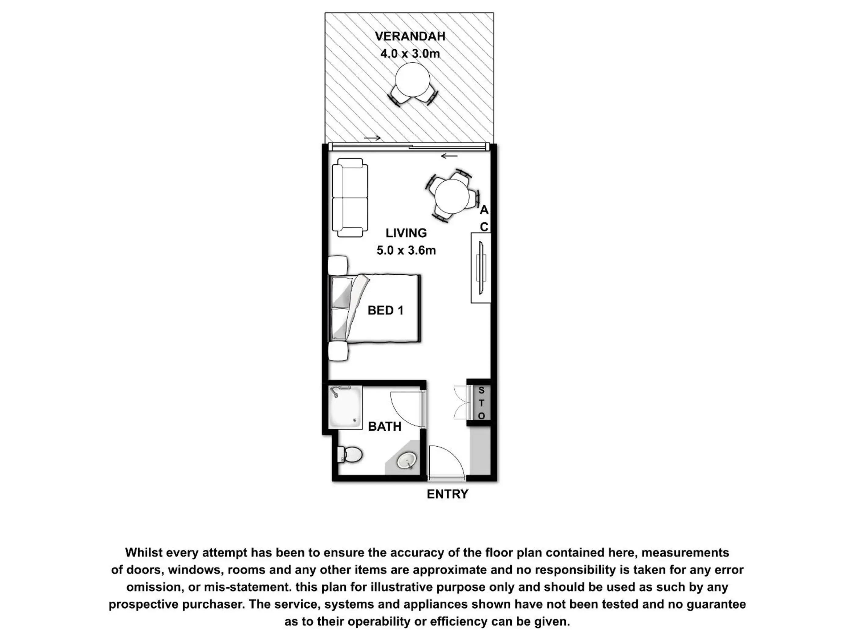 Floor Plan in A1 Motels and Apartments Port Fairy