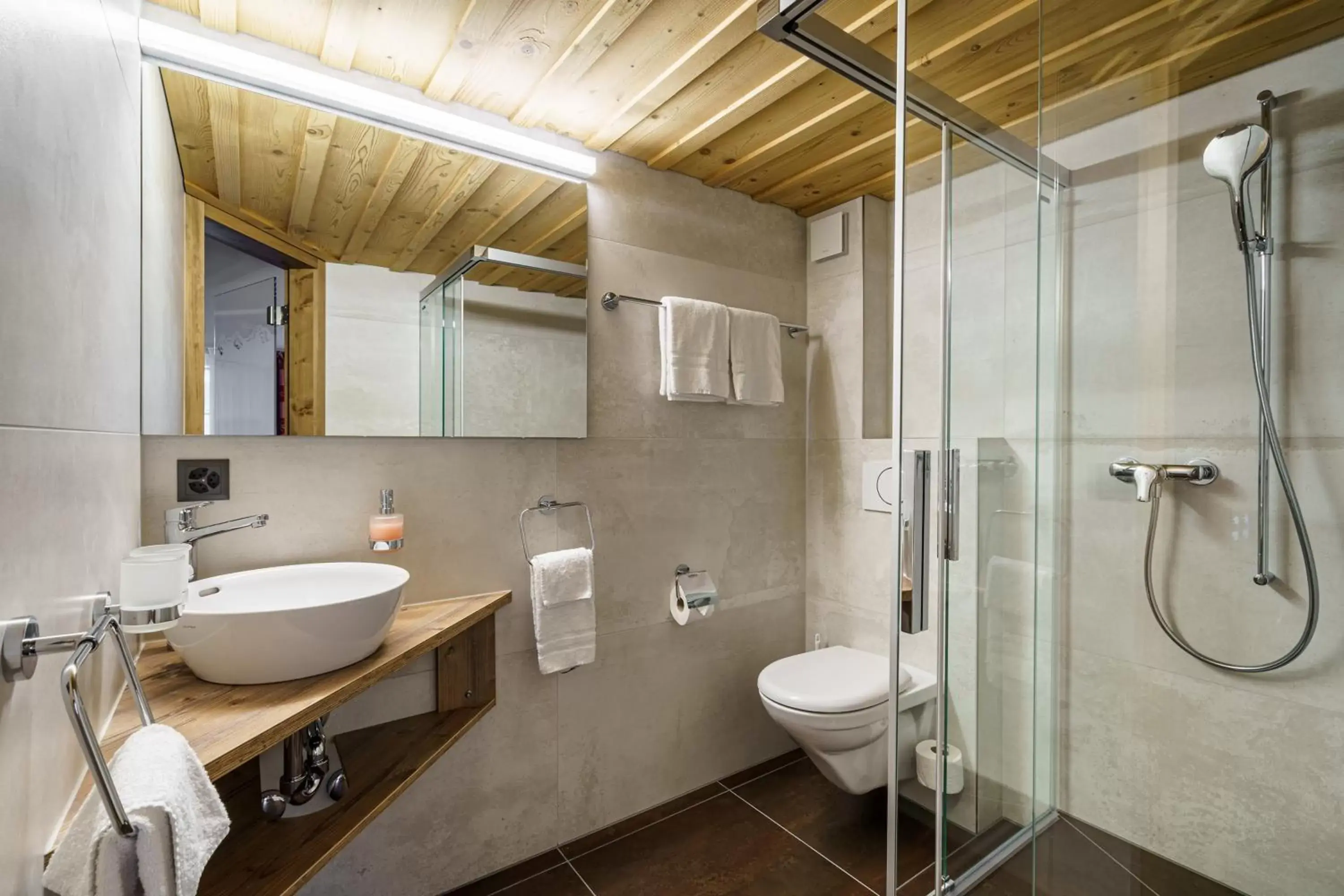 Bathroom in Alpenblick Hotel & Restaurant Wilderswil by Interlaken