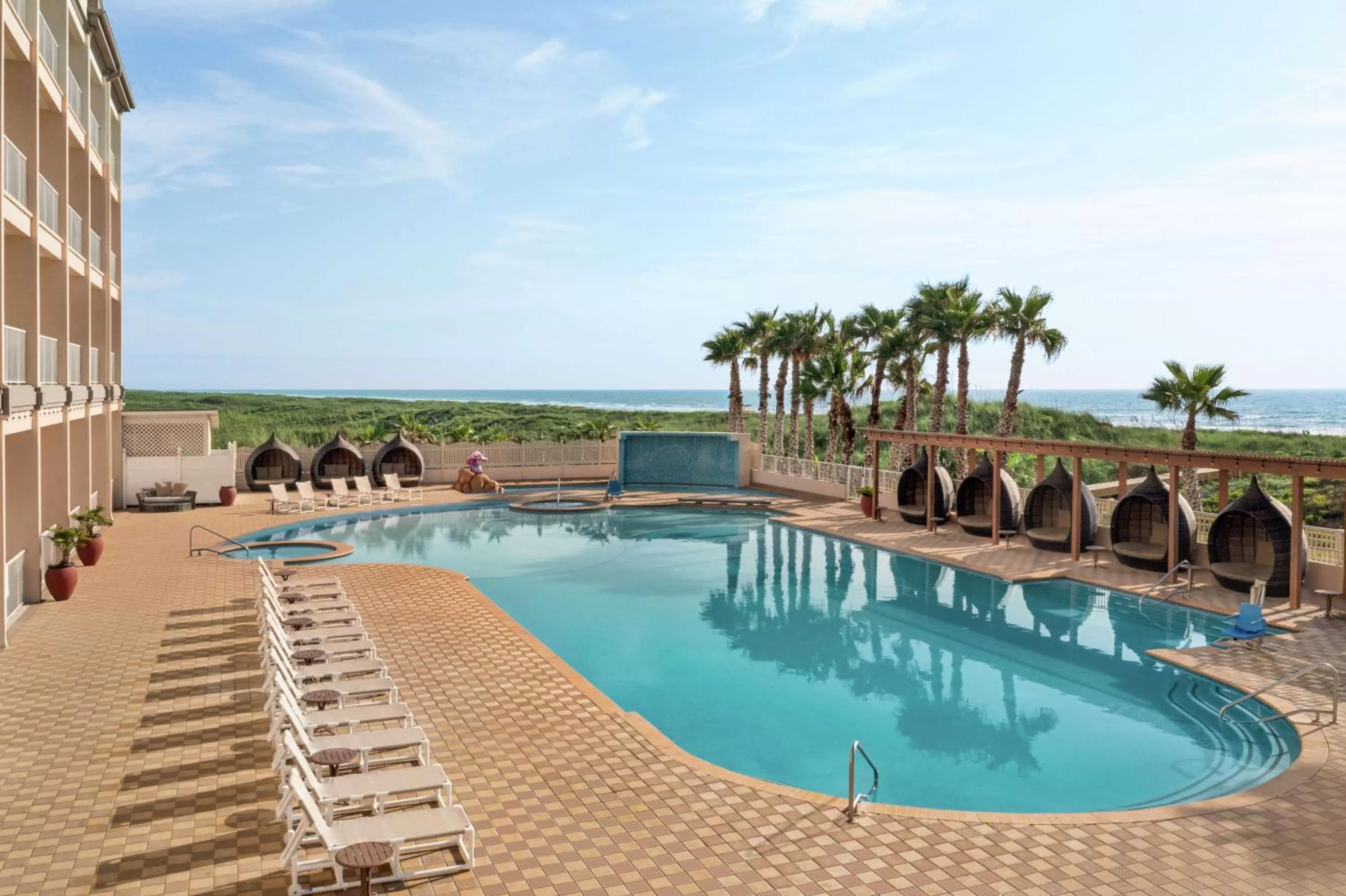 Swimming pool in Hilton Garden Inn South Padre Island Beachfront