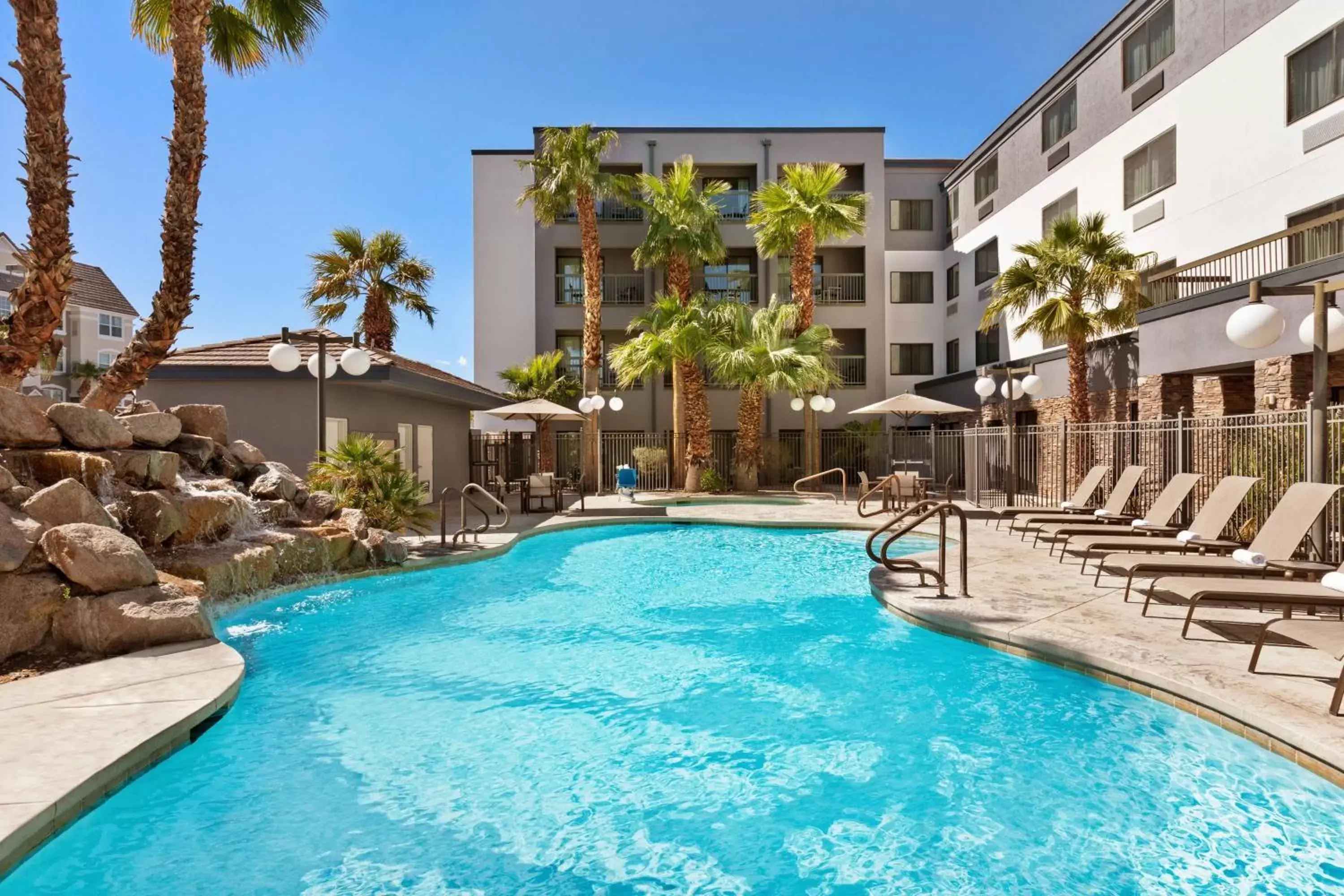 Swimming Pool in Courtyard By Marriott Las Vegas Stadium Area