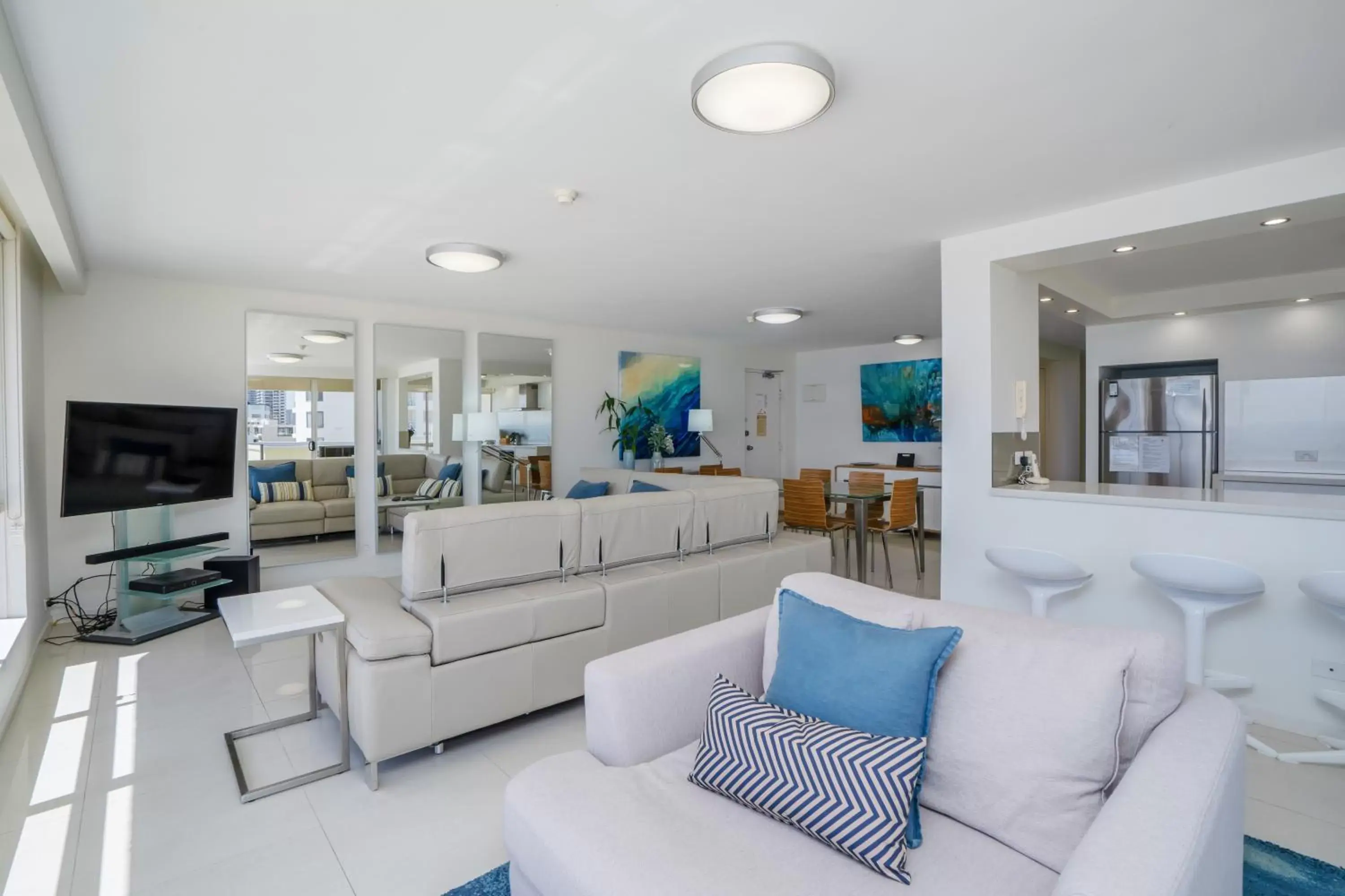 Living room, Seating Area in Dorchester On The Beach