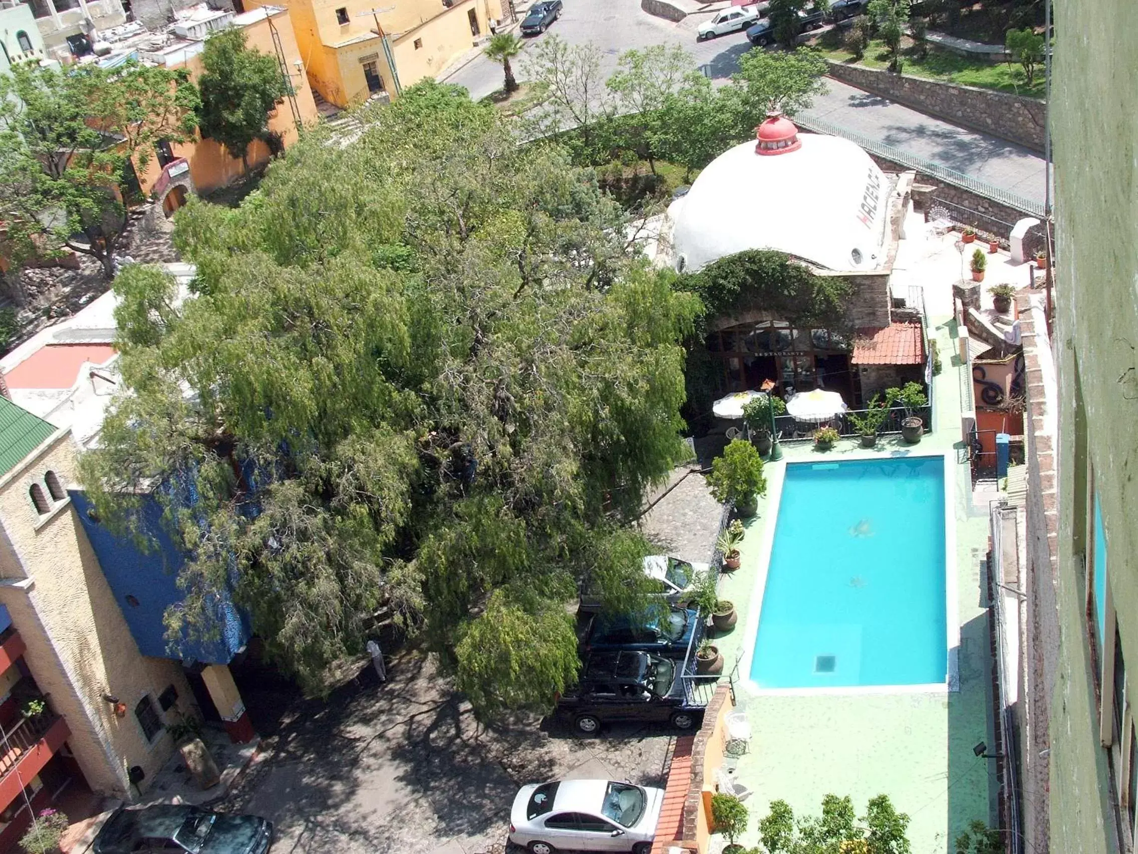 Bird's eye view, Pool View in Hotel Hacienda de Cobos