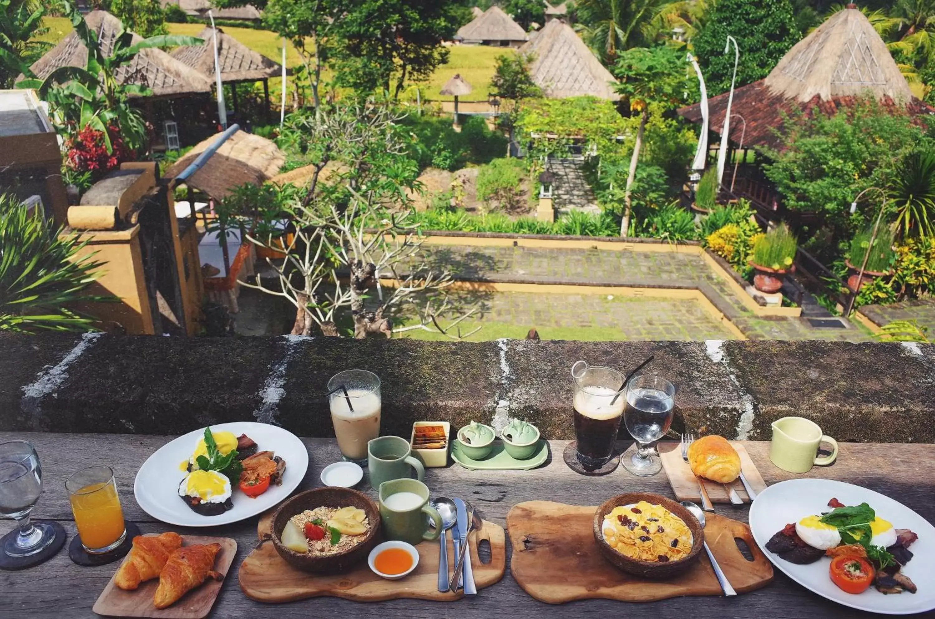 Asian breakfast in Wapa di Ume Ubud