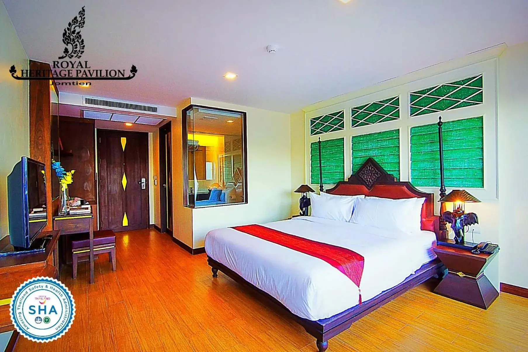 Bedroom in Royal Heritage Pavilion Jomtien Hotel