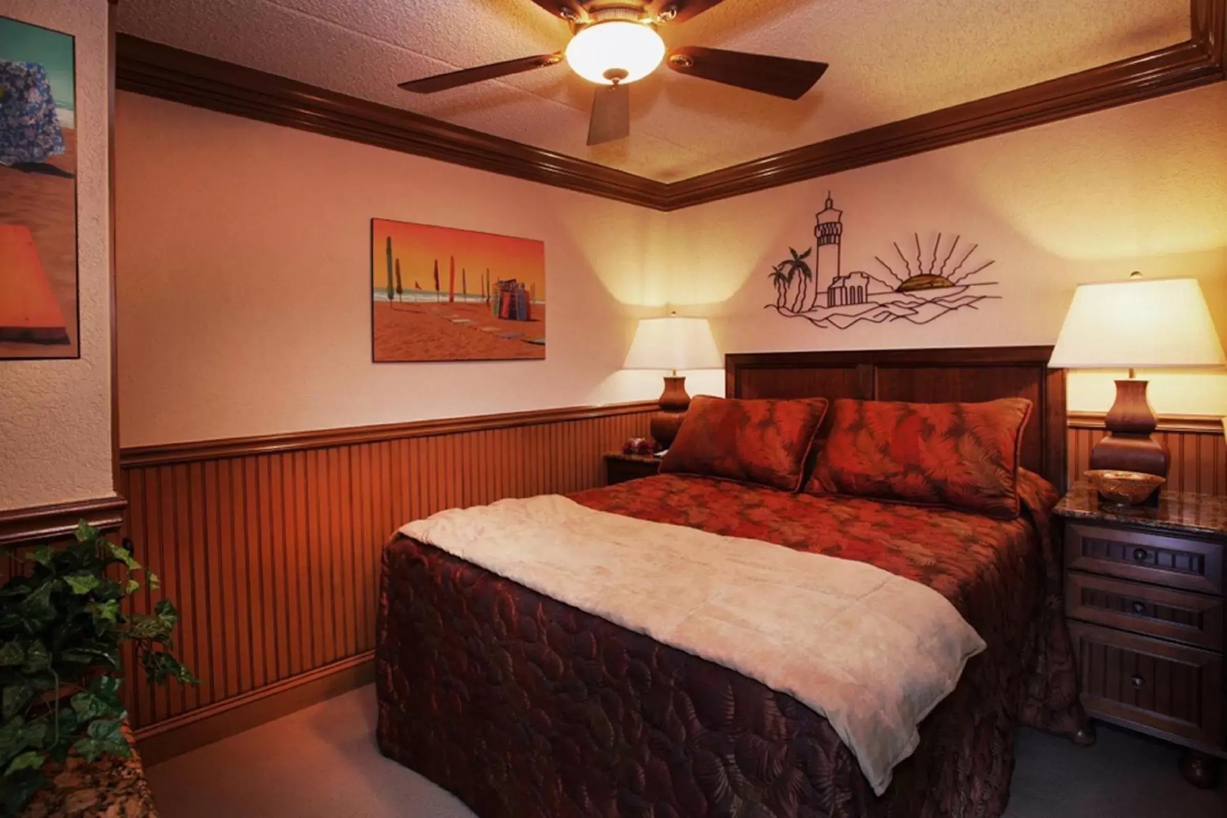 Bed in Biscayne Suites