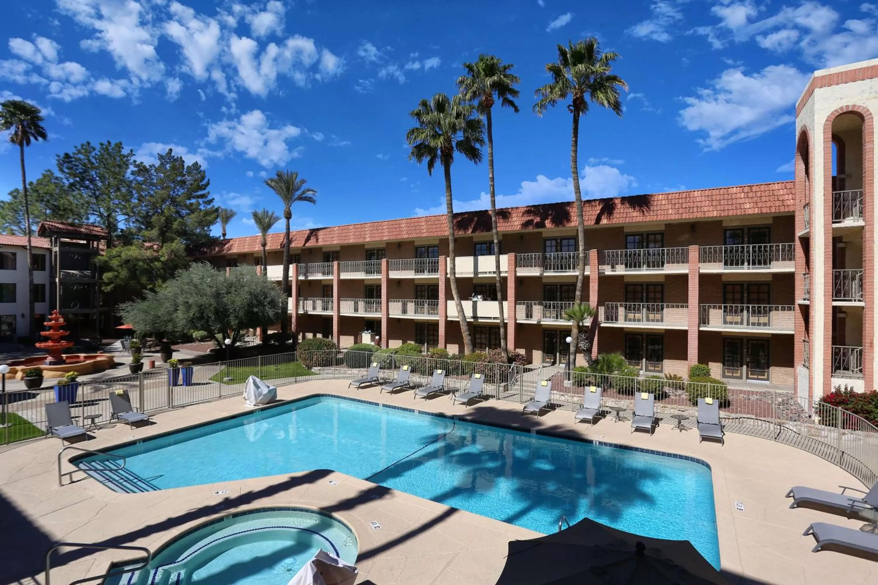 Pool view in DoubleTree Suites by Hilton Tucson Airport