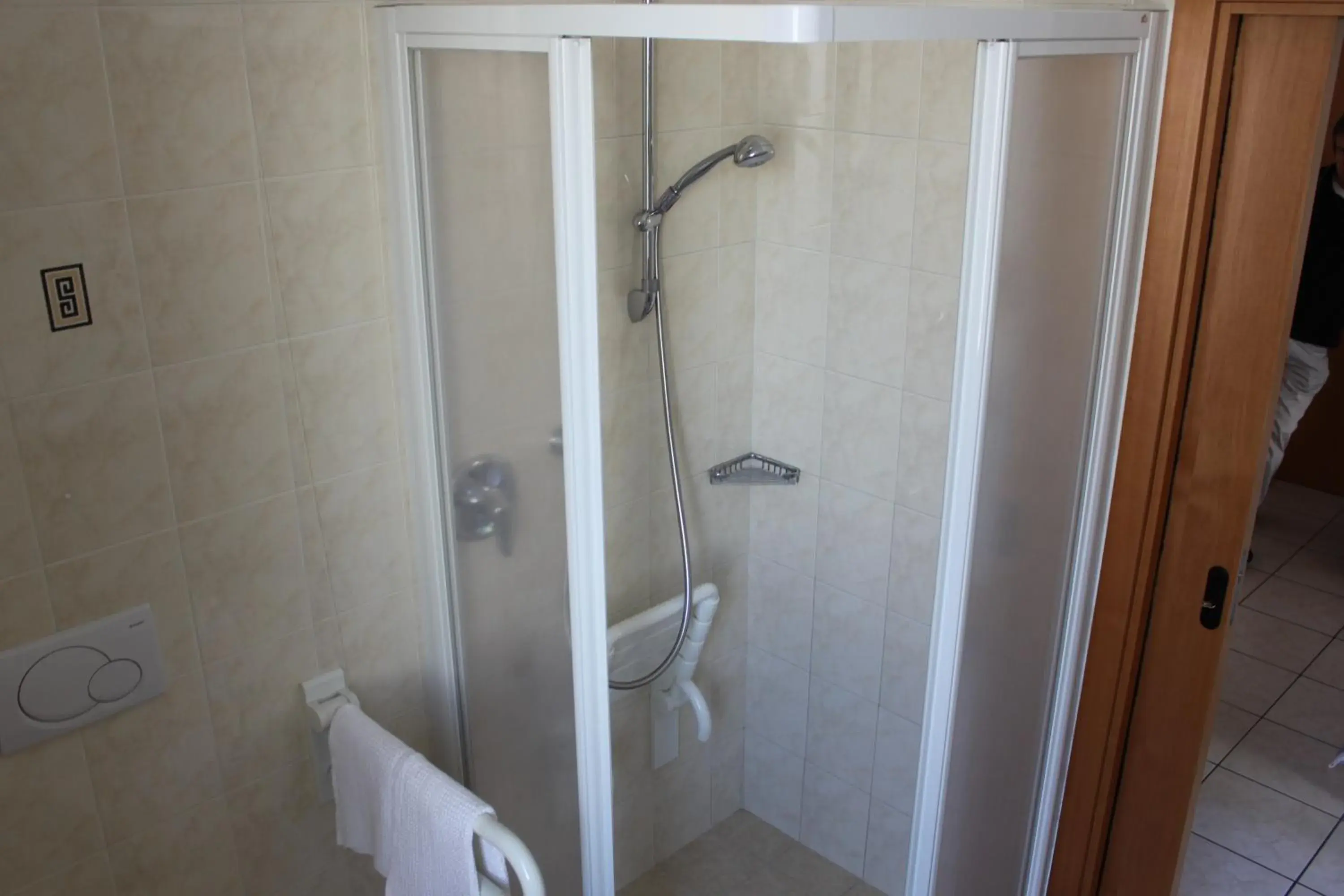 Shower, Bathroom in Albergo Hofer