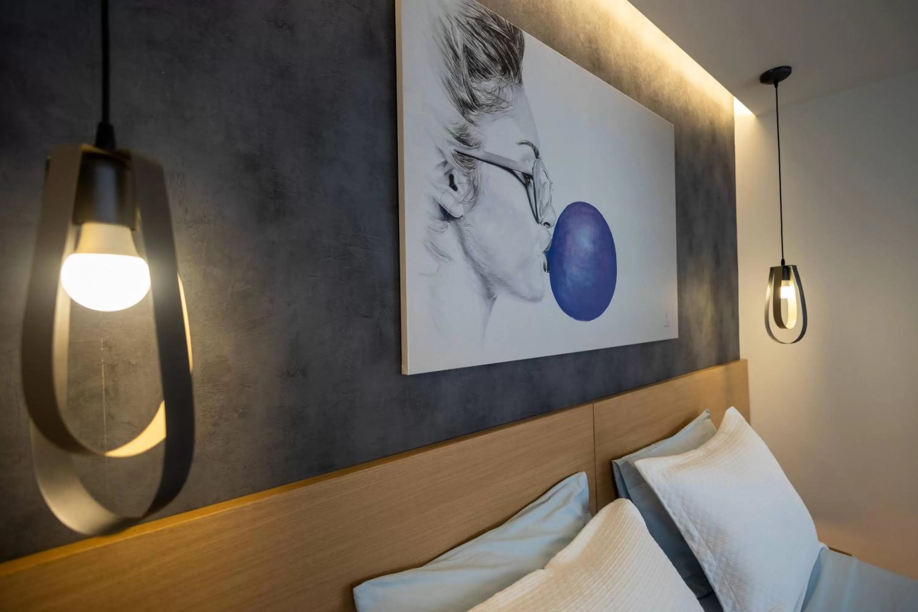 Decorative detail, Bed in Triple A - Apartments Accommodation in Prime Location (Between Monastiraki & Syntagma Square)