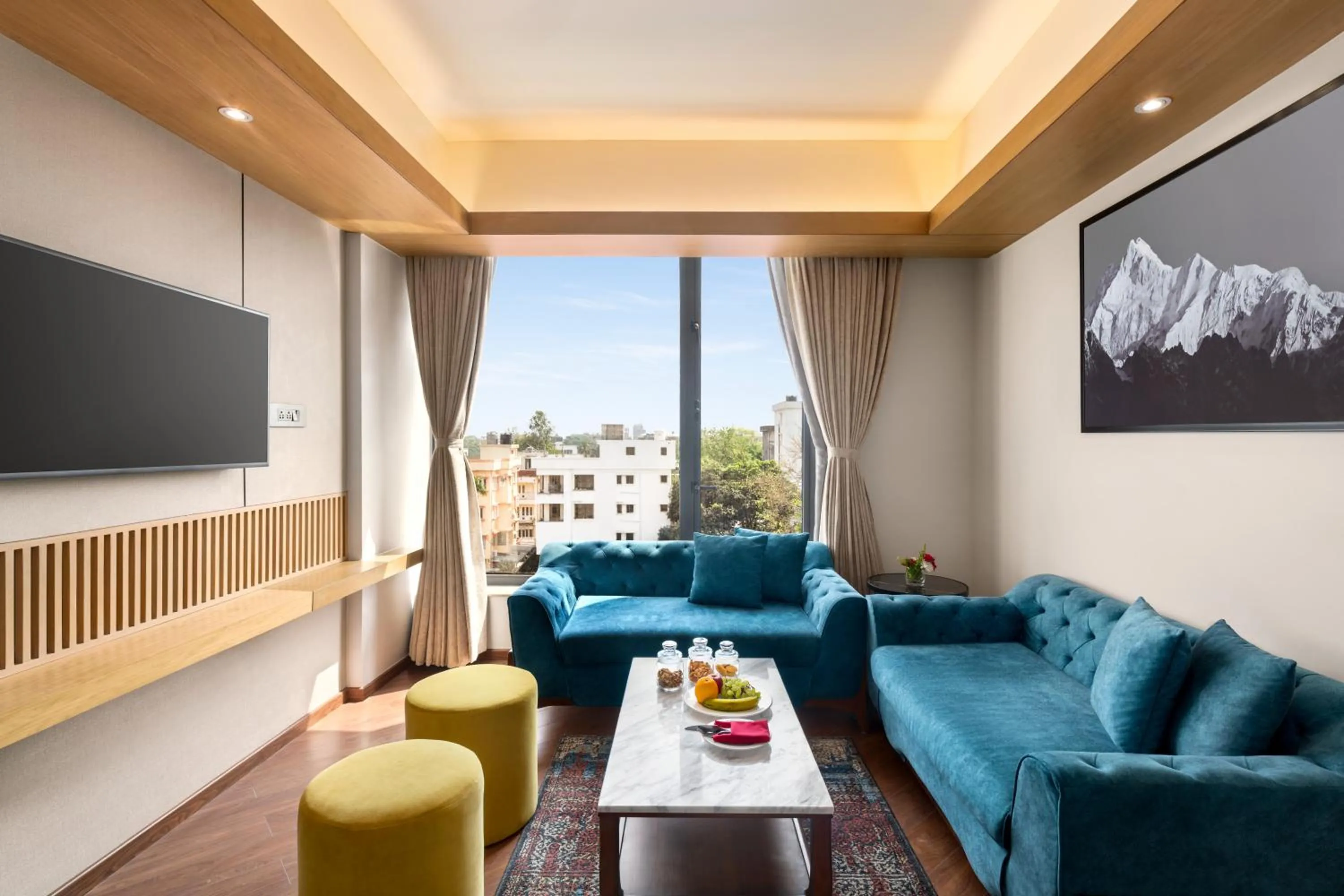 Living room in Ramada Encore by Wyndham Siliguri Sevoke Road