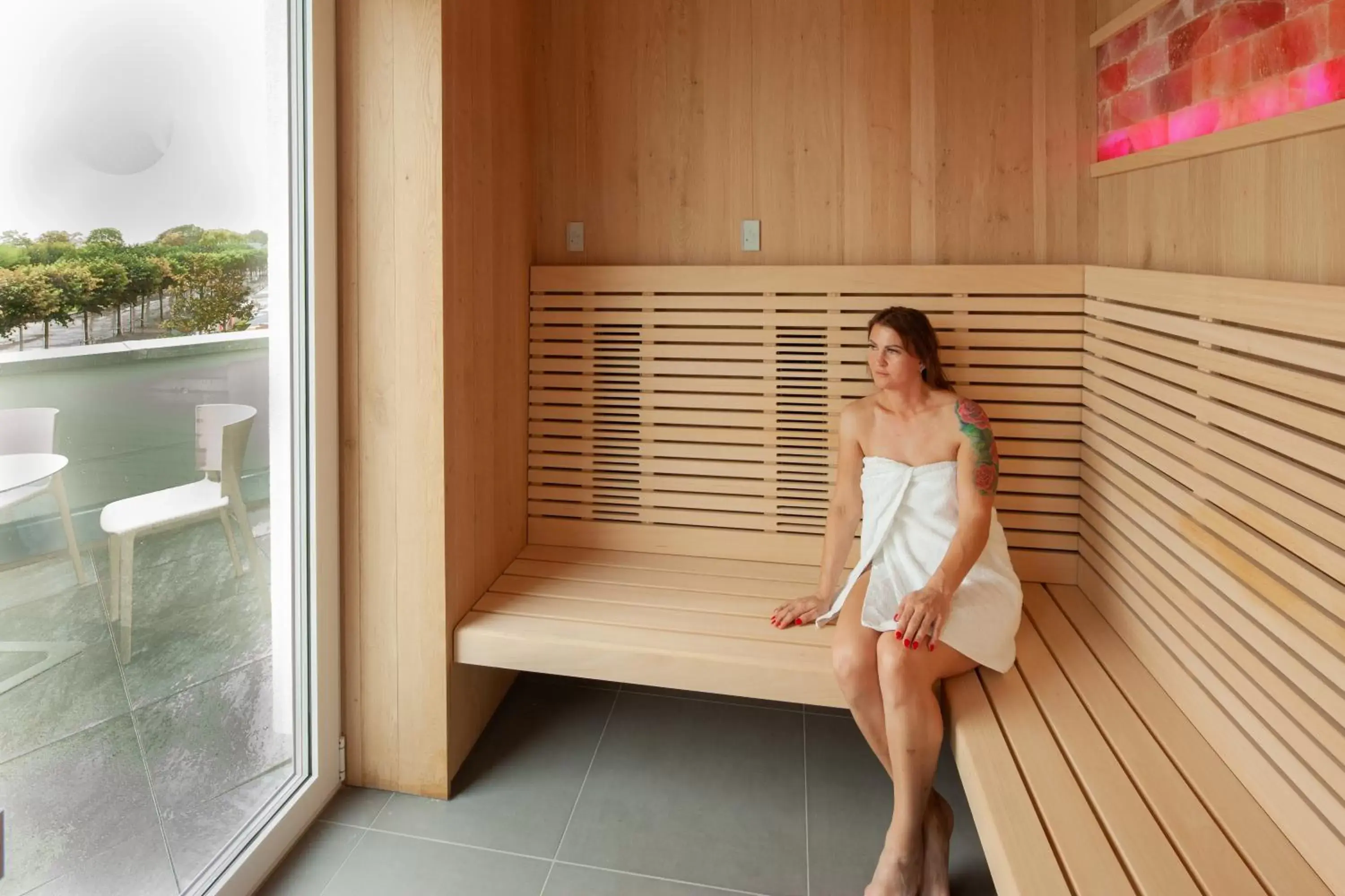 Sauna in Das Ahlbeck Hotel & SPA