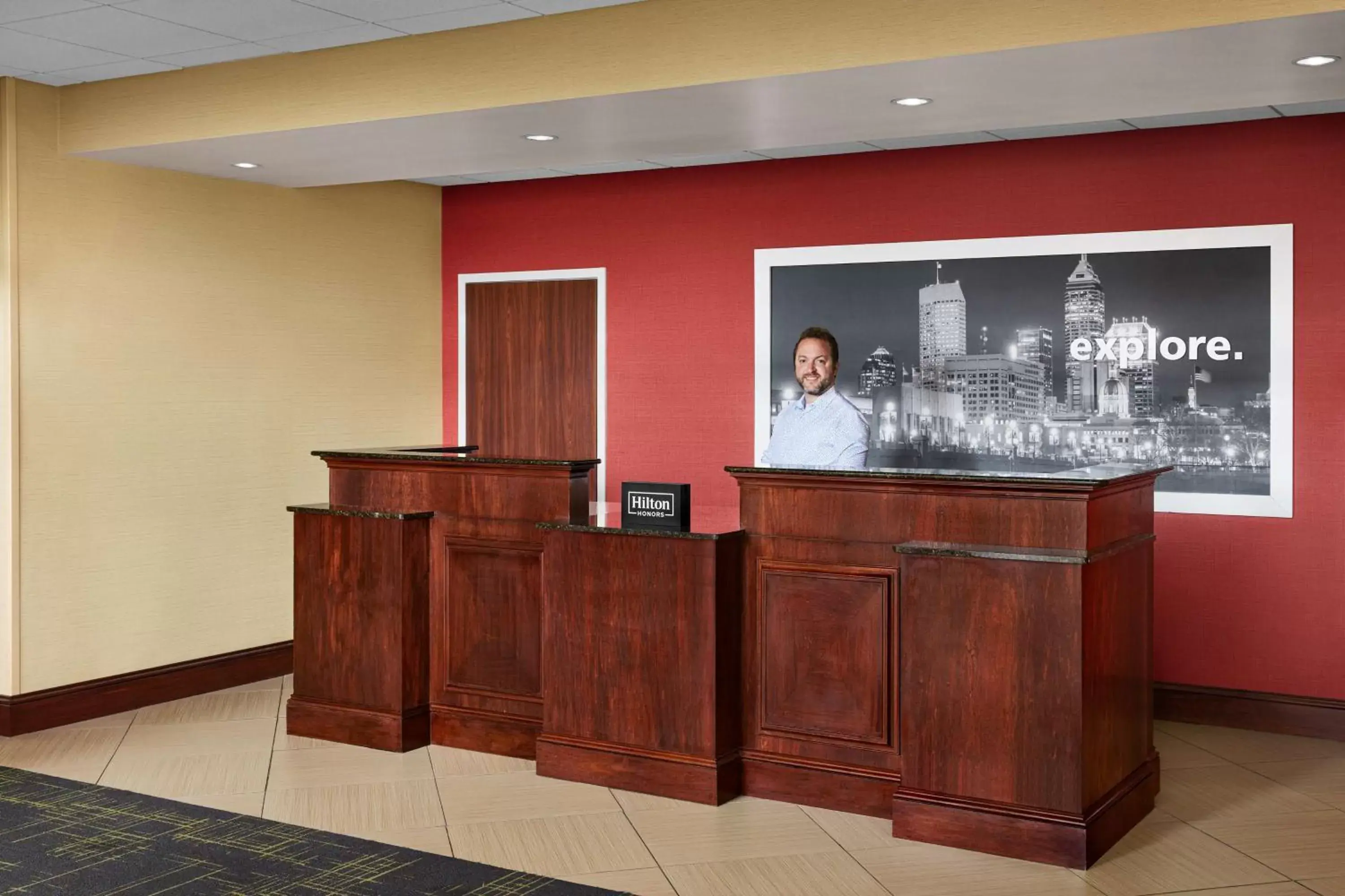 Lobby or reception, Lobby/Reception in Hampton Inn Indianapolis Northwest - Park 100