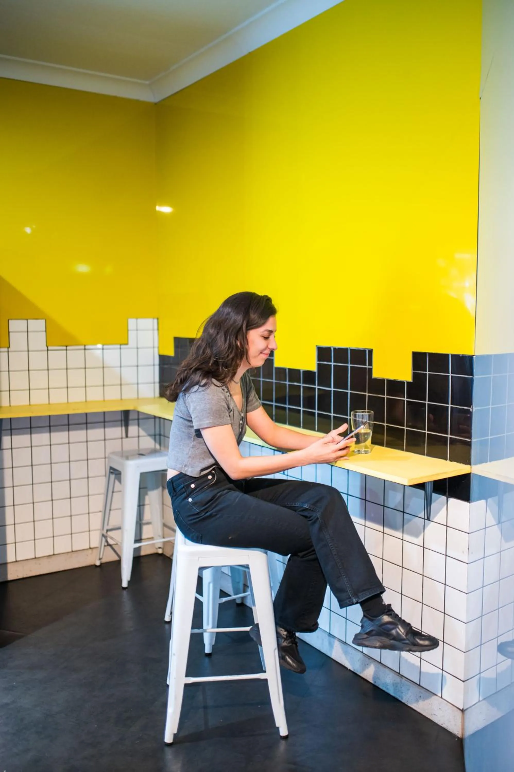 kitchen in Space Q Capsule Hotel
