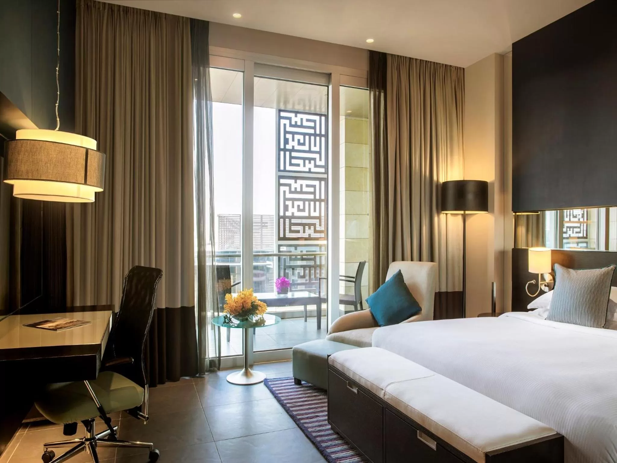 Bedroom, Bed in The Abdali Boulevard Hotel