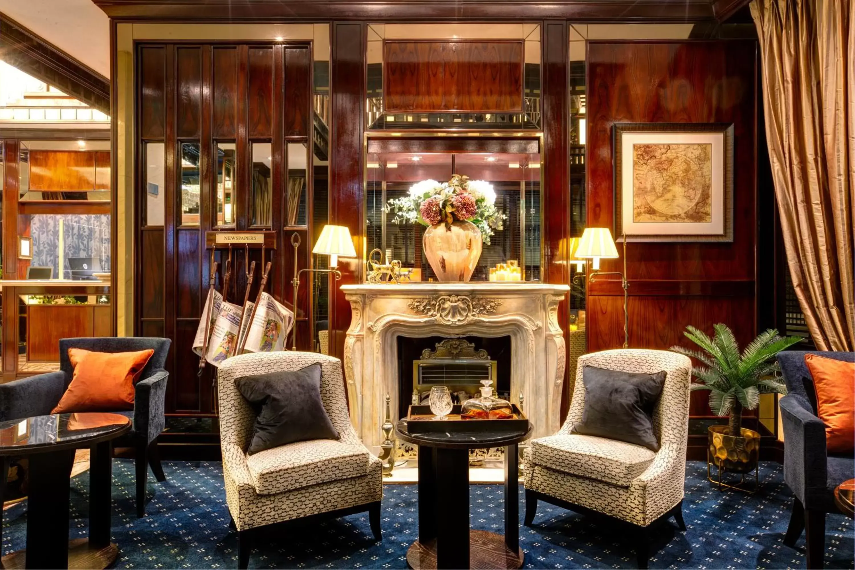 Lounge or bar, Lobby/Reception in The Rathbone Hotel, Fitzrovia