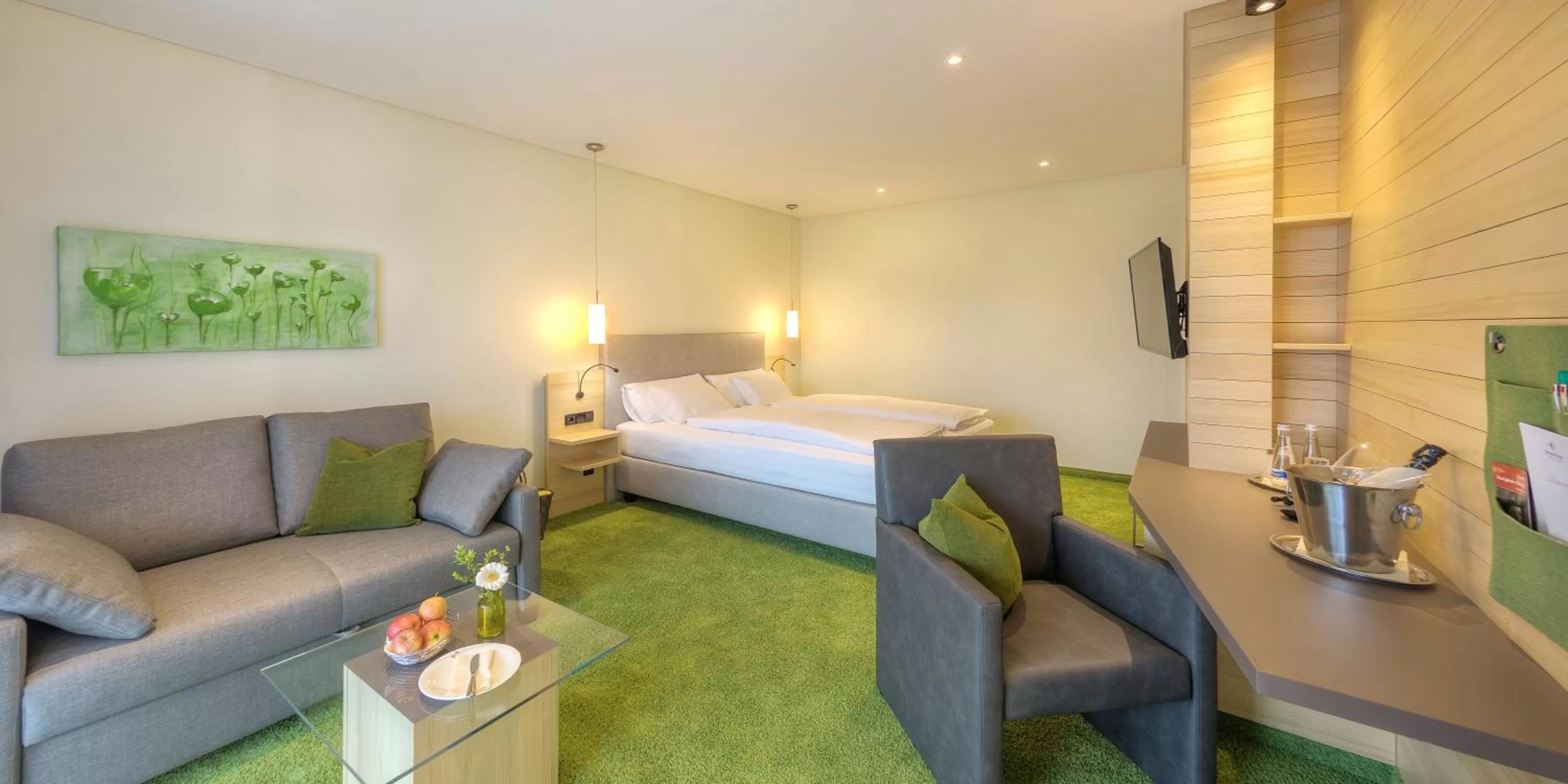 Bed in Mosers Blume Relax & Genuss Hotel