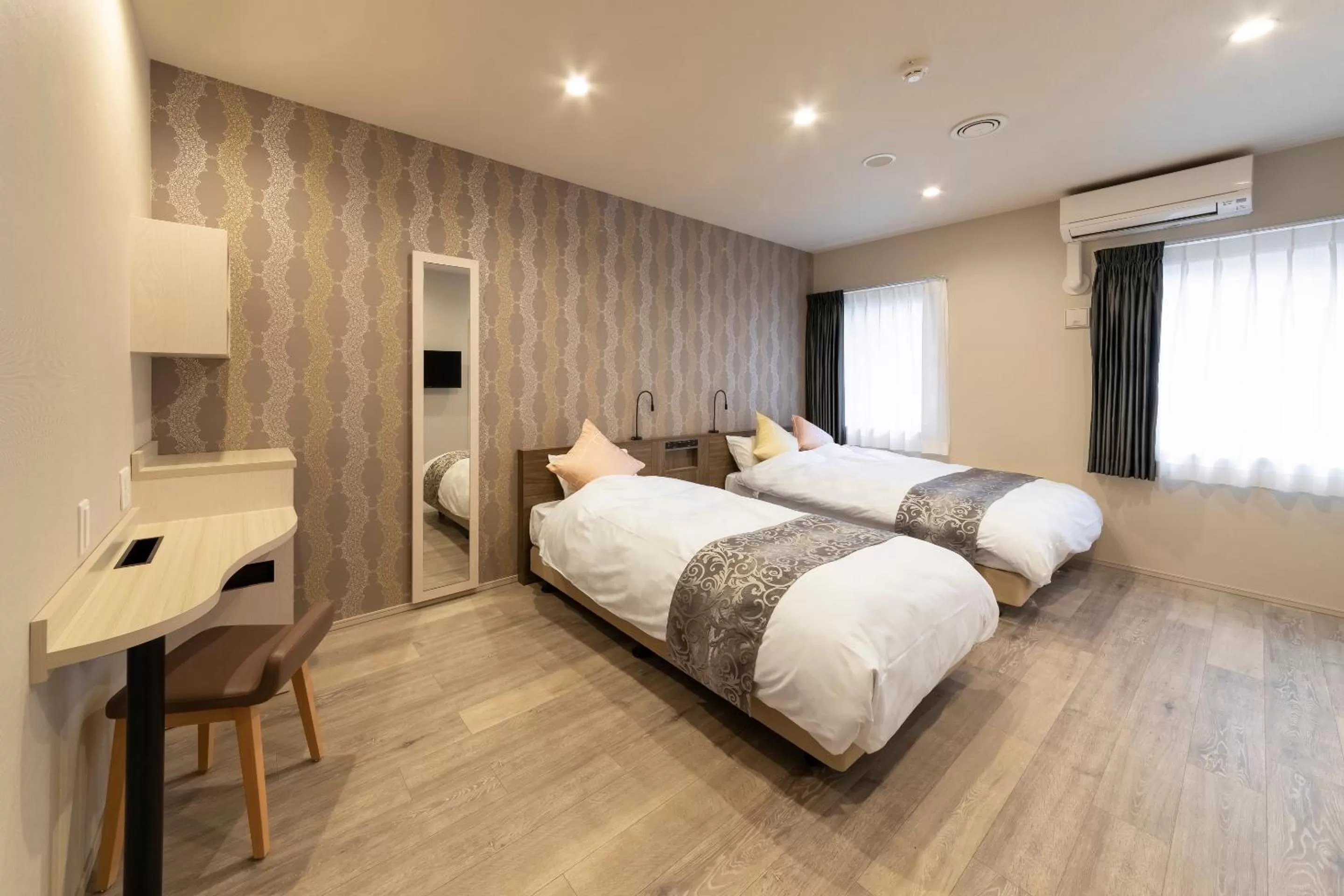 Photo of the whole room, Bed in SARASA HOTEL Dotonbori