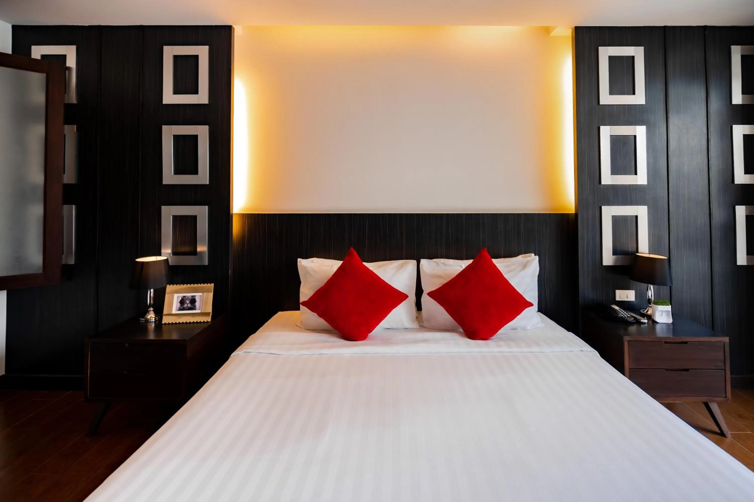 Bed in Hotel J Pattaya