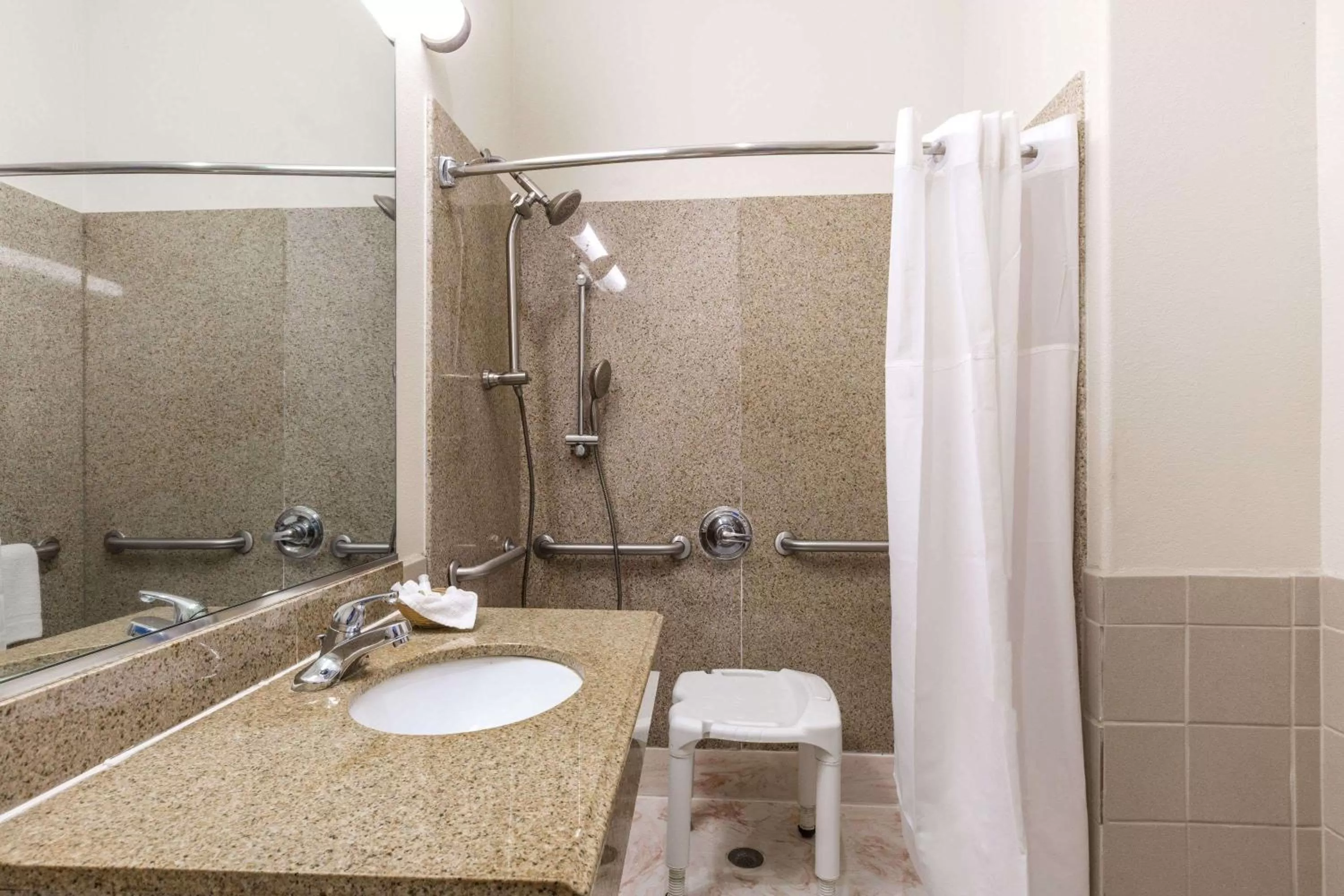 Bathroom in Baymont by Wyndham Galveston