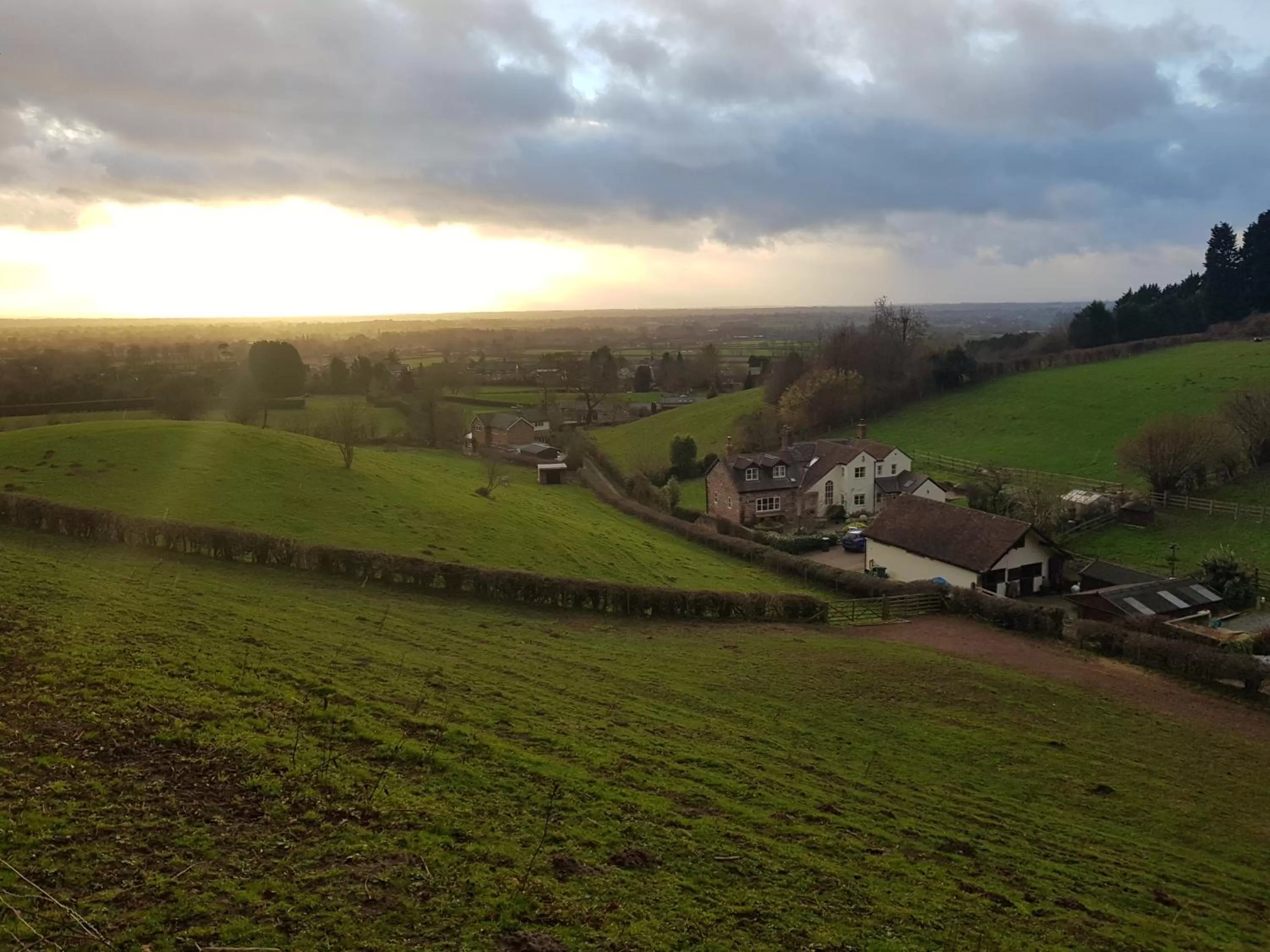 Natural landscape, Bird's-eye View in The Royal Oak, Kelsall