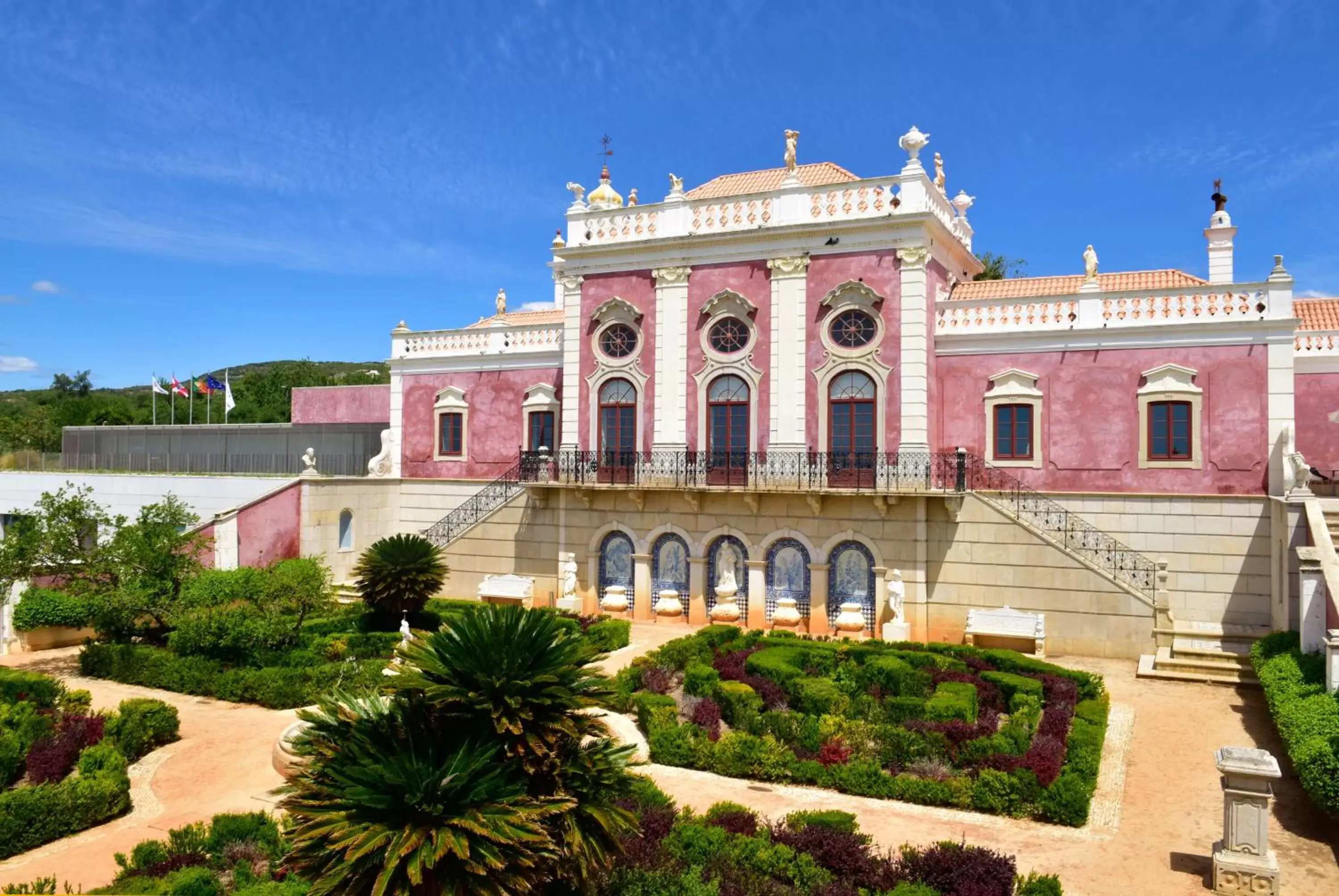 Patio, Property Building in Pousada Palacio de Estoi – Small Luxury Hotels of the World