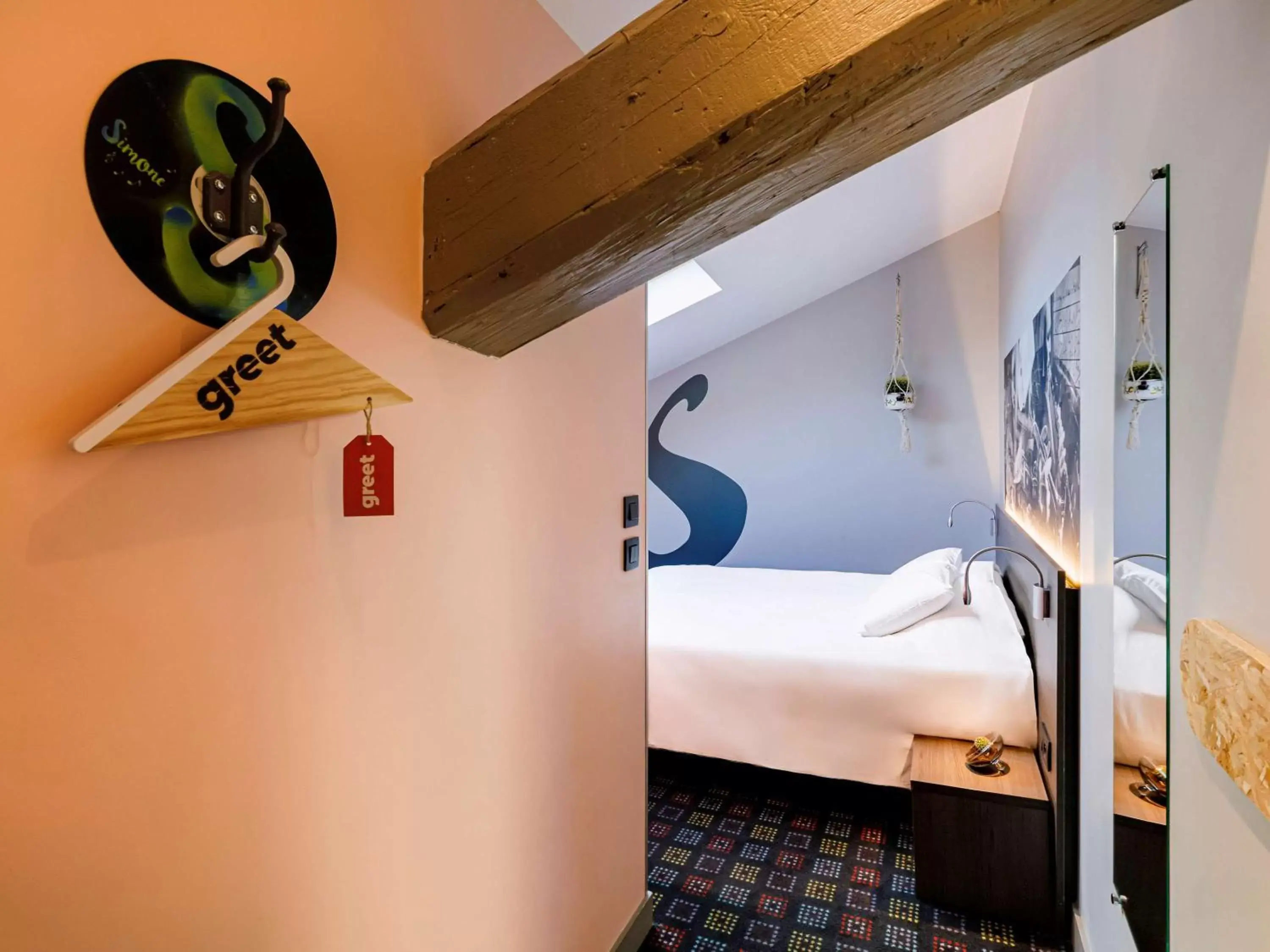 Bedroom, Bed in Greet Hotel Lyon Confluence Bedroom, Bed in Greet Hotel Lyon Confluence