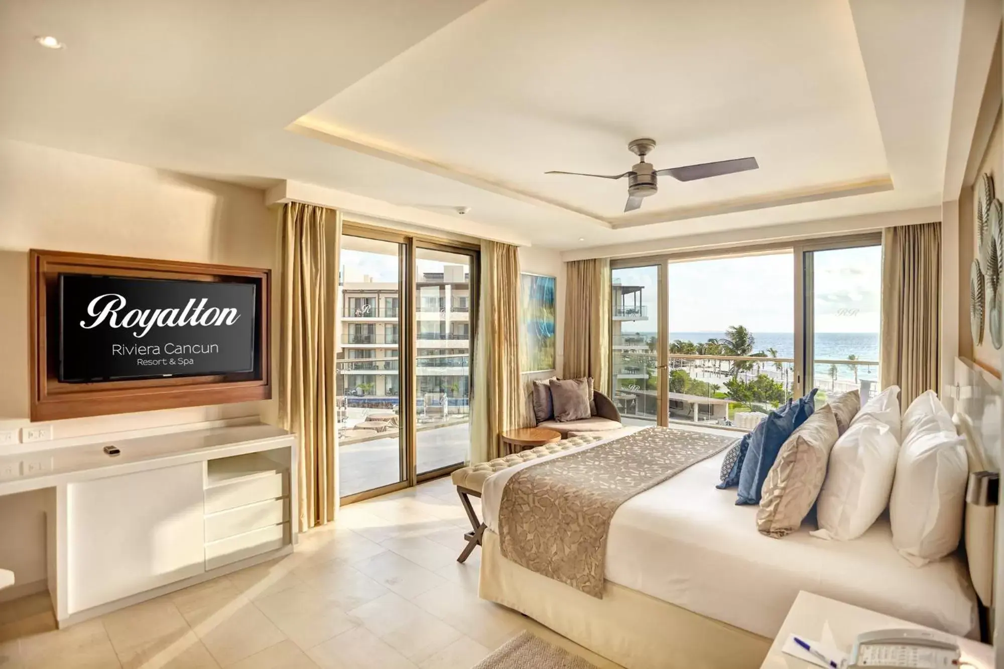 Bedroom in Royalton Riviera Cancun, An Autograph Collection All-Inclusive Resort & Casino