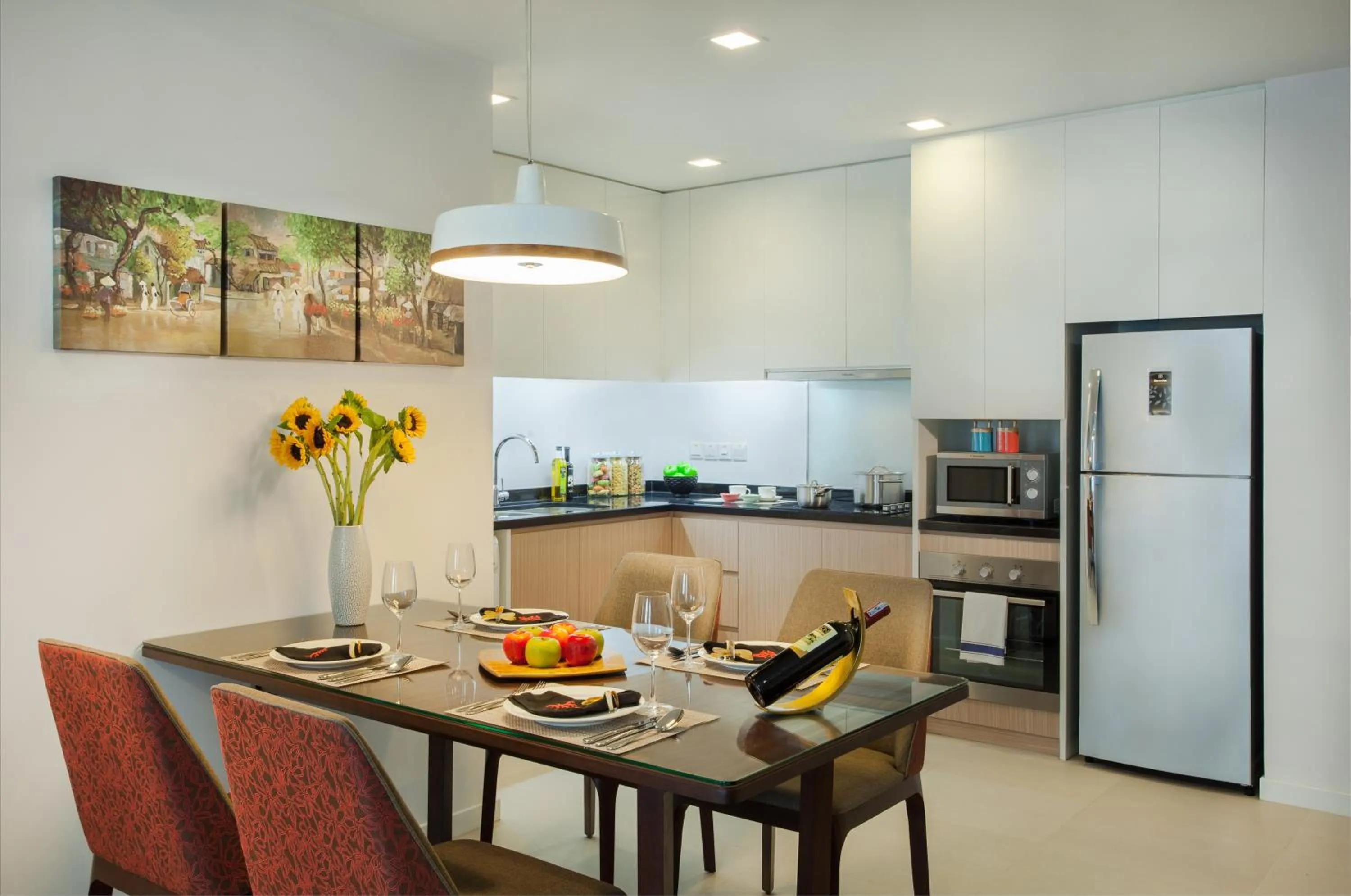 Kitchen or kitchenette in Somerset Central TD Hai Phong City